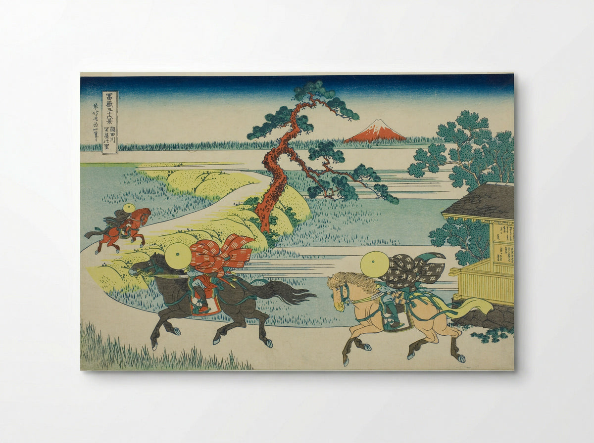 Sekiya Village on the Sumida River - Katsushika Hokusai - Poster