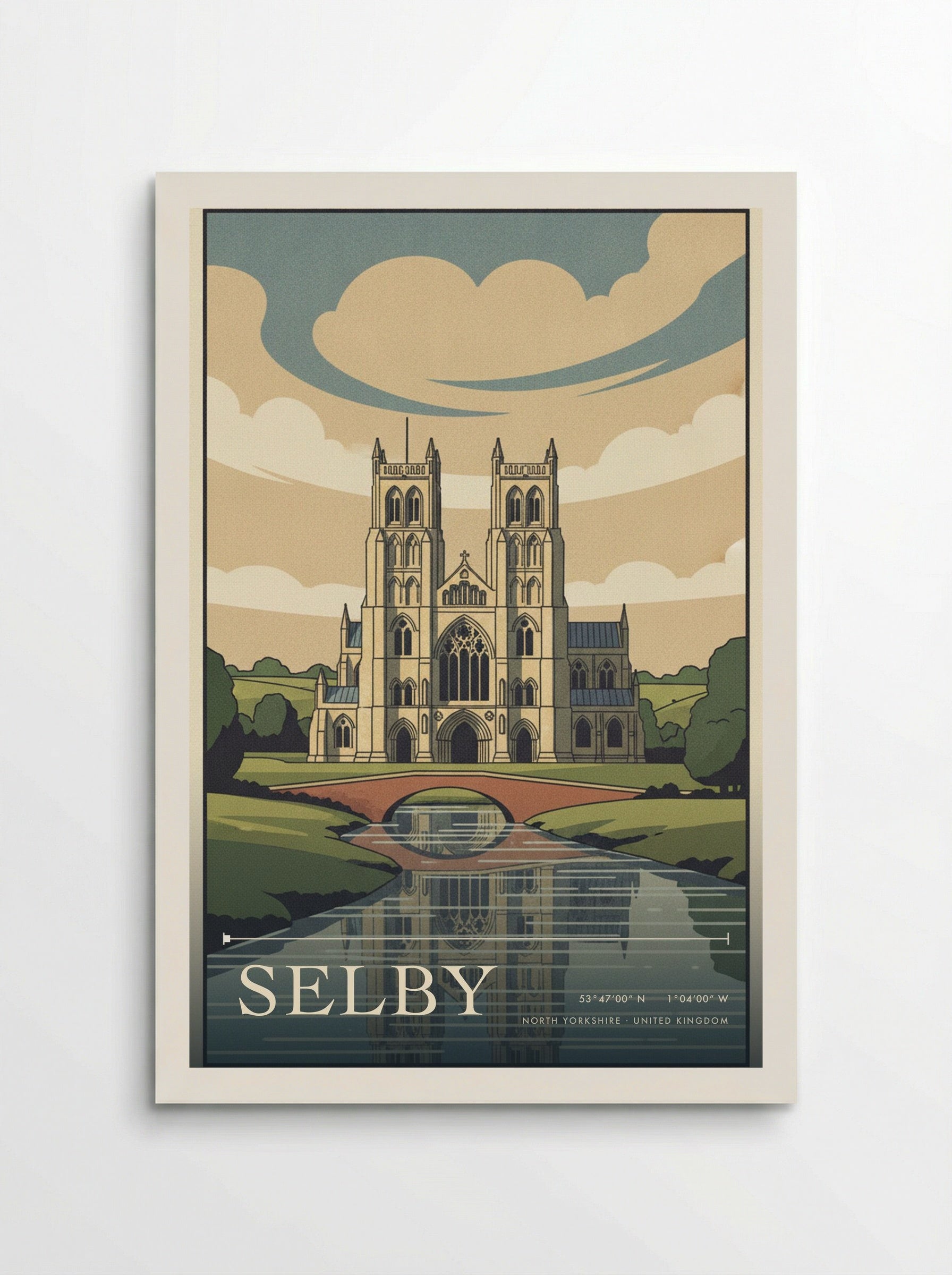Selby North Yorkshire United Kingdom Travel Poster - Poster