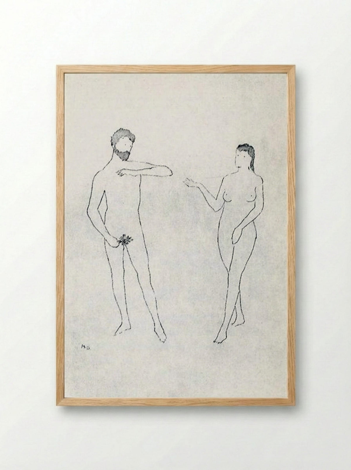 Selected Details after Cranach - Marcel Duchamp - Framed Print Wood