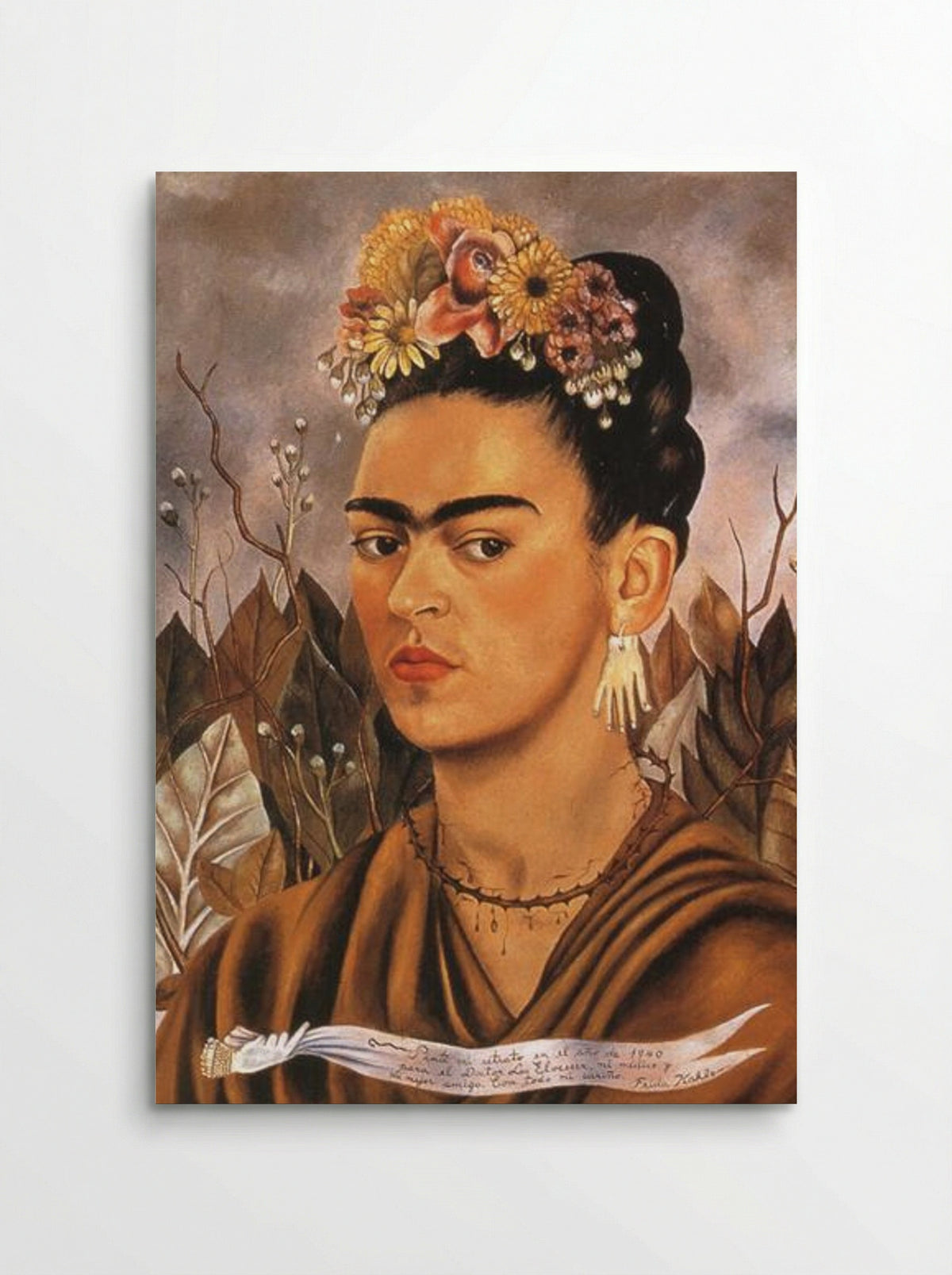 Self Portrait Dedicated to Dr Eloesser - Frida Kahlo - Poster