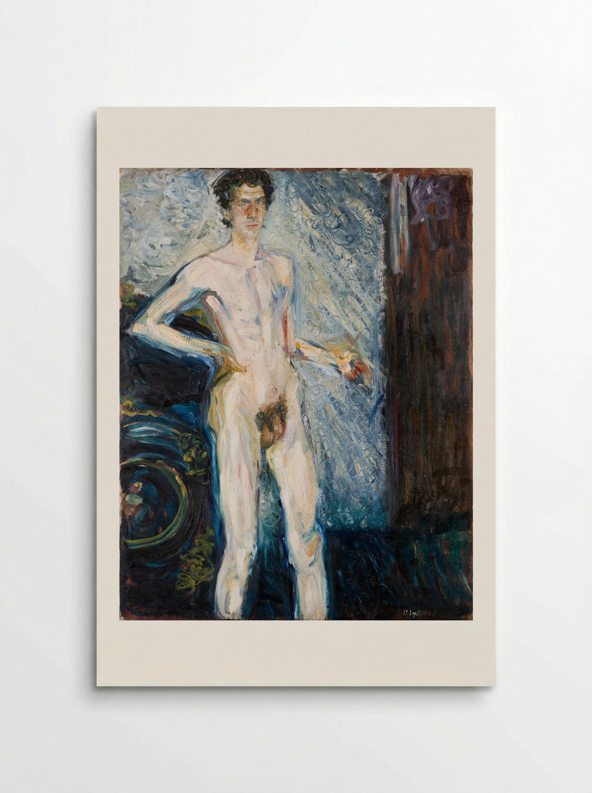 Self-Portrait (Nude) - Richard Gerstl - Poster