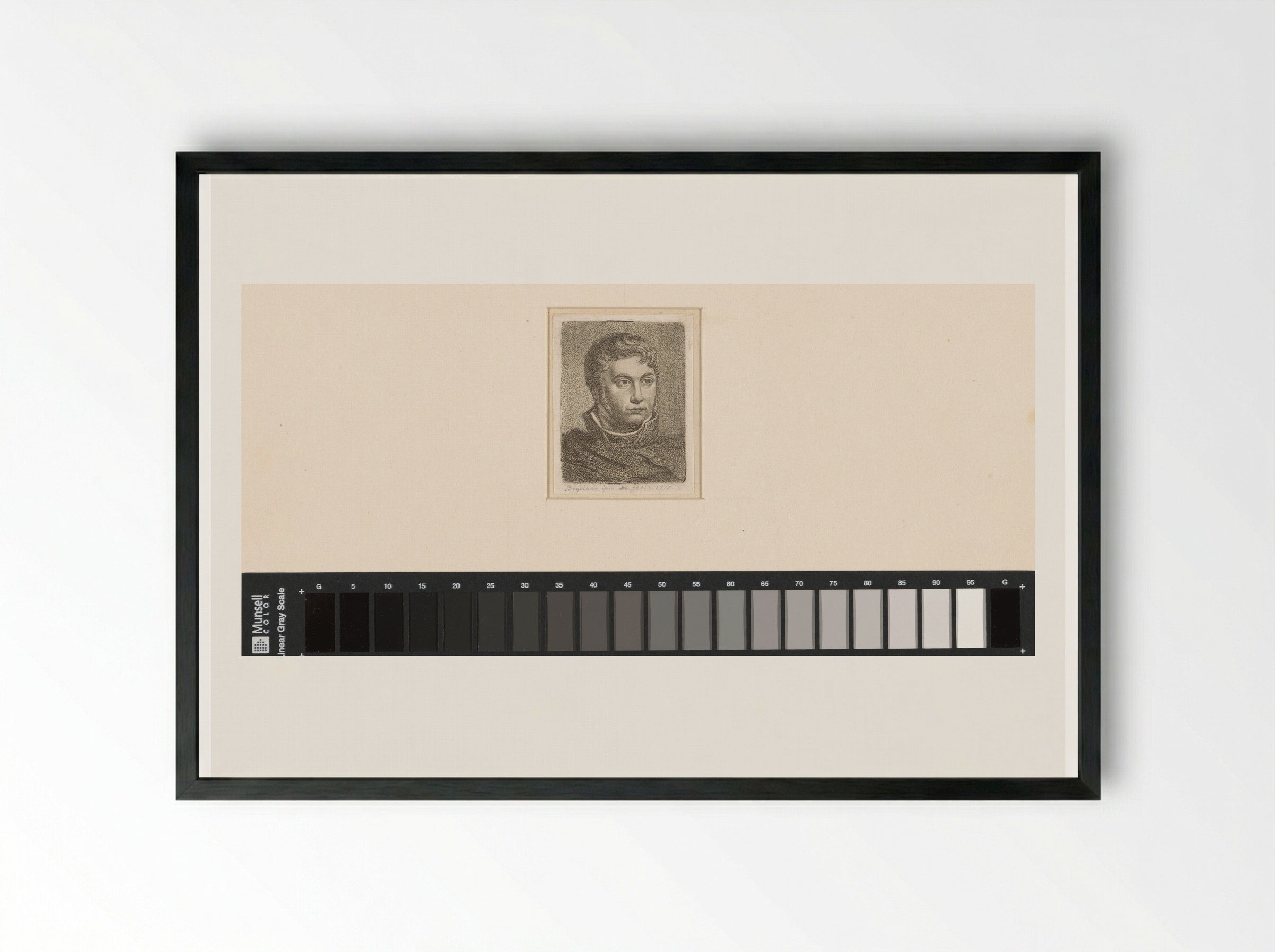 Self-Portrait as an Officer - Ernst Willem Jan Bagelaar - Framed Print Black