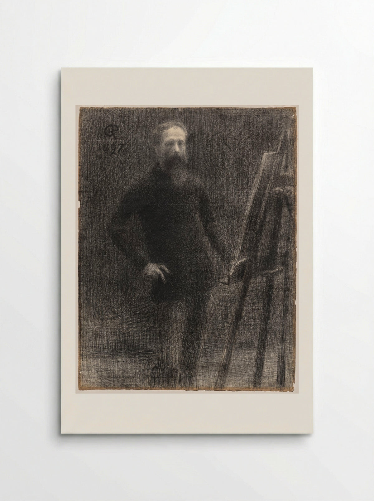Self-Portrait at Easel - Hippolyte Petitjean - Poster