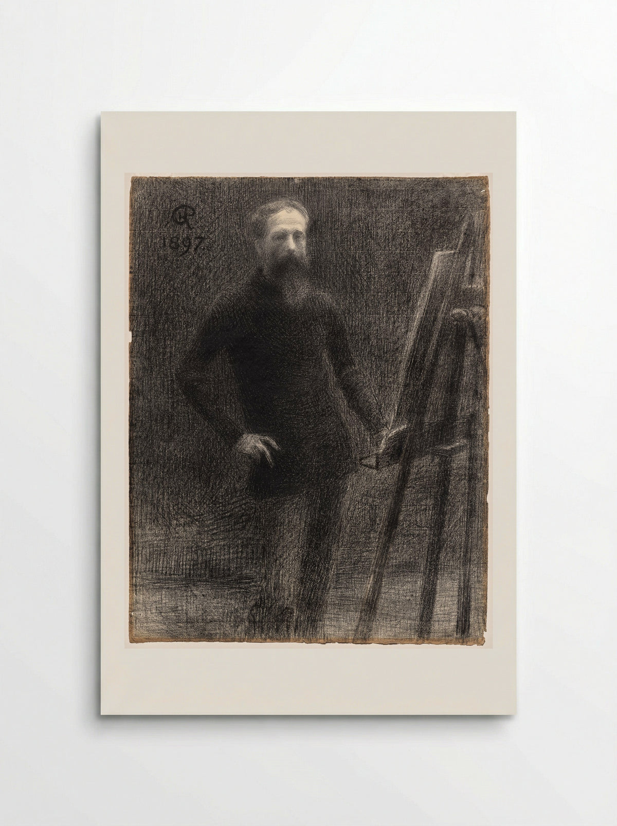 Self-Portrait at Easel - Hippolyte Petitjean - Poster