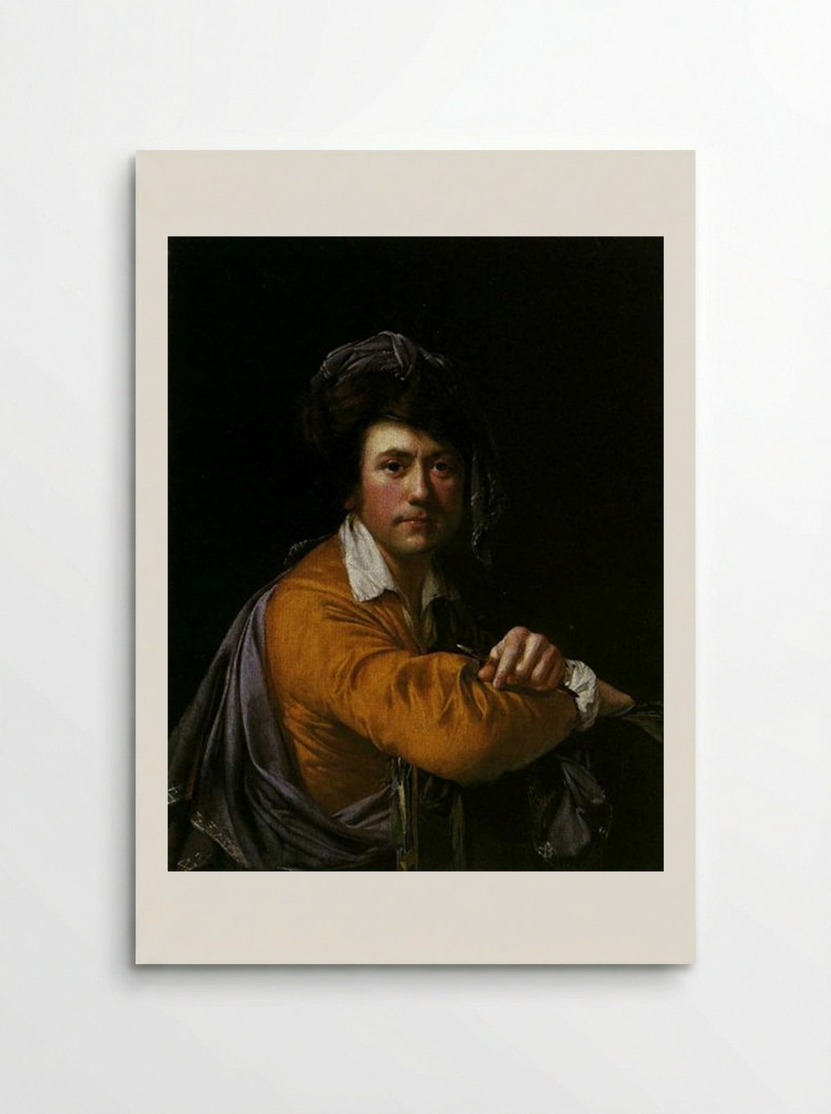 Self Portrait at the age of about Forty - Joseph Wright of Derby - Poster