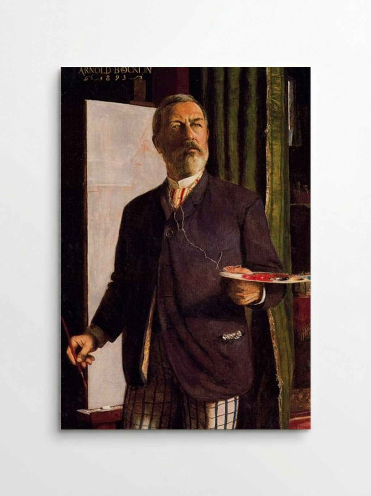 Self-Portrait in Studio - Arnold Böcklin - Poster