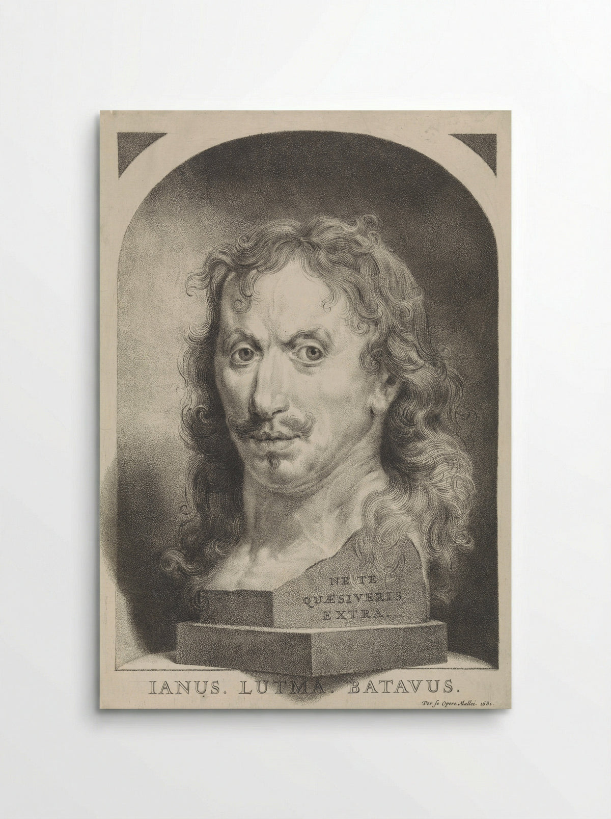 Self-Portrait in a Niche - Johannes Lutma the Younger - Poster