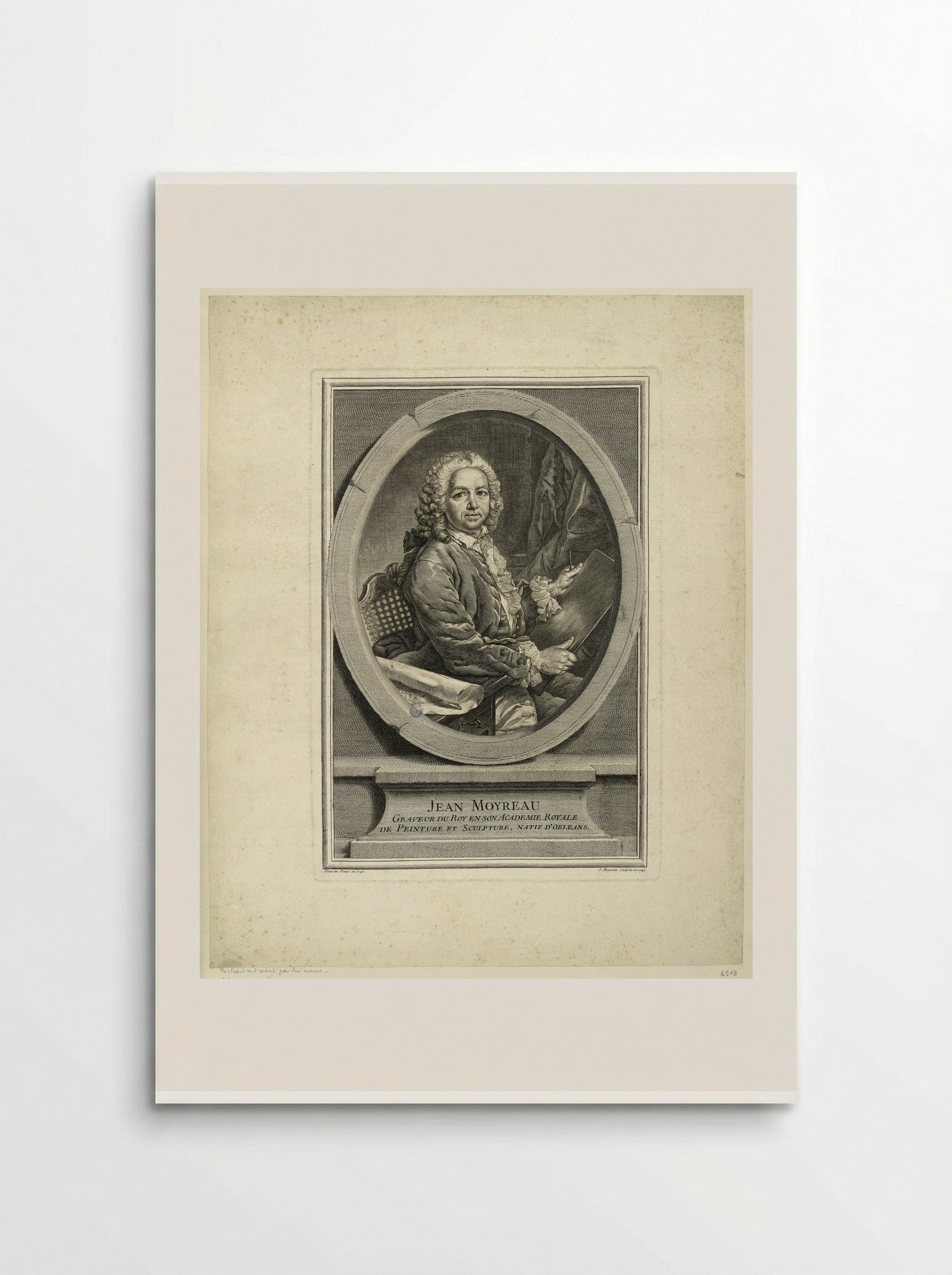 Self-Portrait of Jean Moyreau - Jean Moyreau - Poster