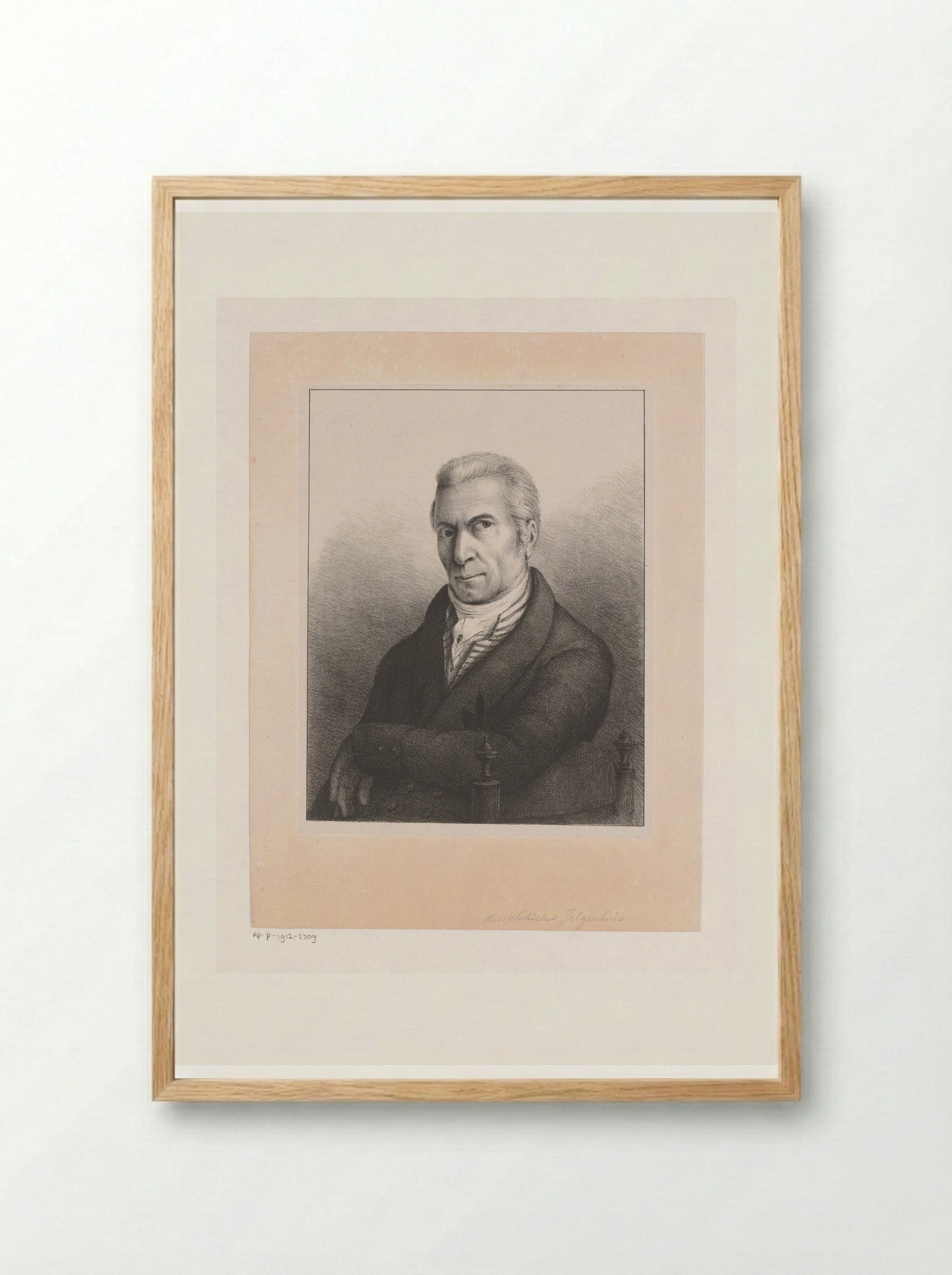 Self-Portrait of Johannes Jelgerhuis - Johannes Jelgerhuis - Framed Print Wood