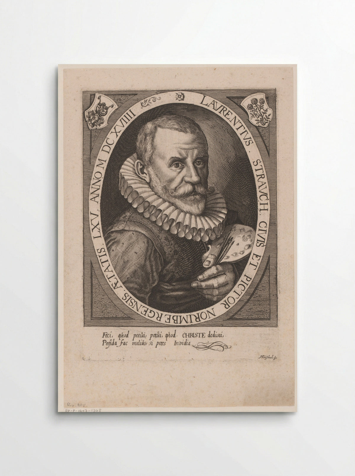 Self-Portrait of Lorenz Strauch - Lorenz Strauch - Poster