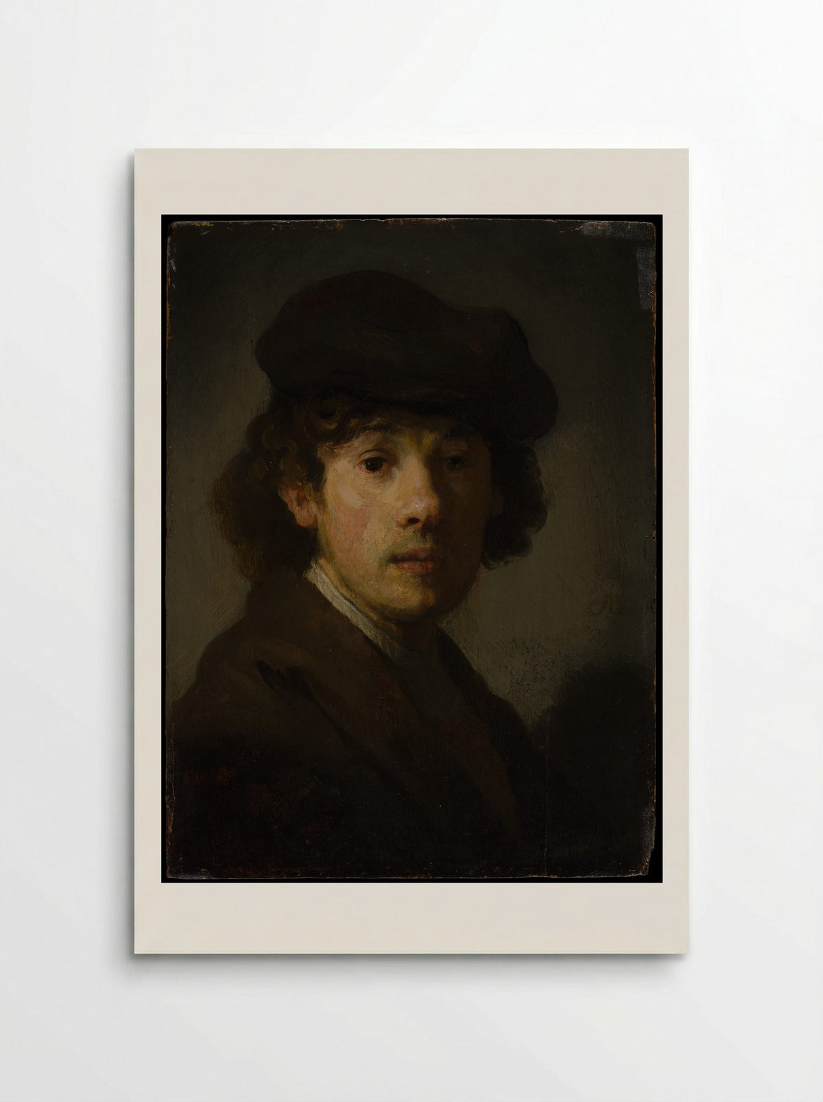 Self-Portrait with Beret - Rembrandt van Rijn - Poster