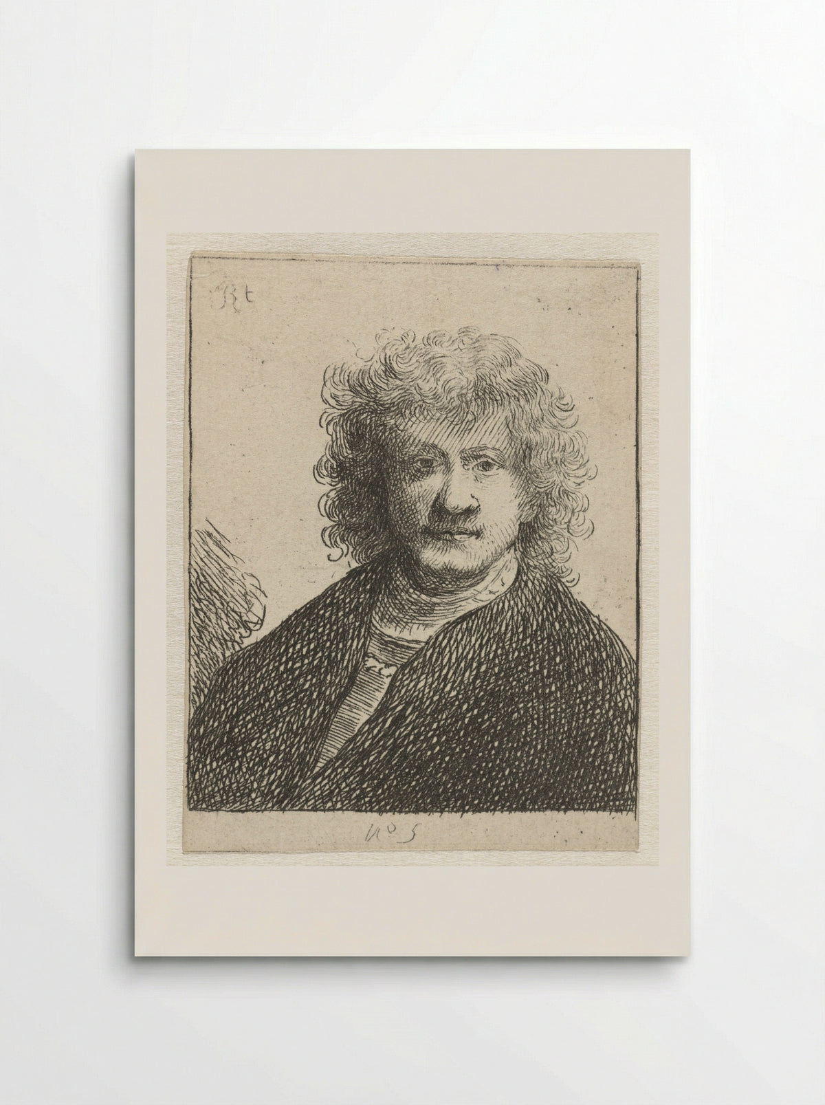 Self-Portrait with Broad Nose - Rembrandt van Rijn - Poster