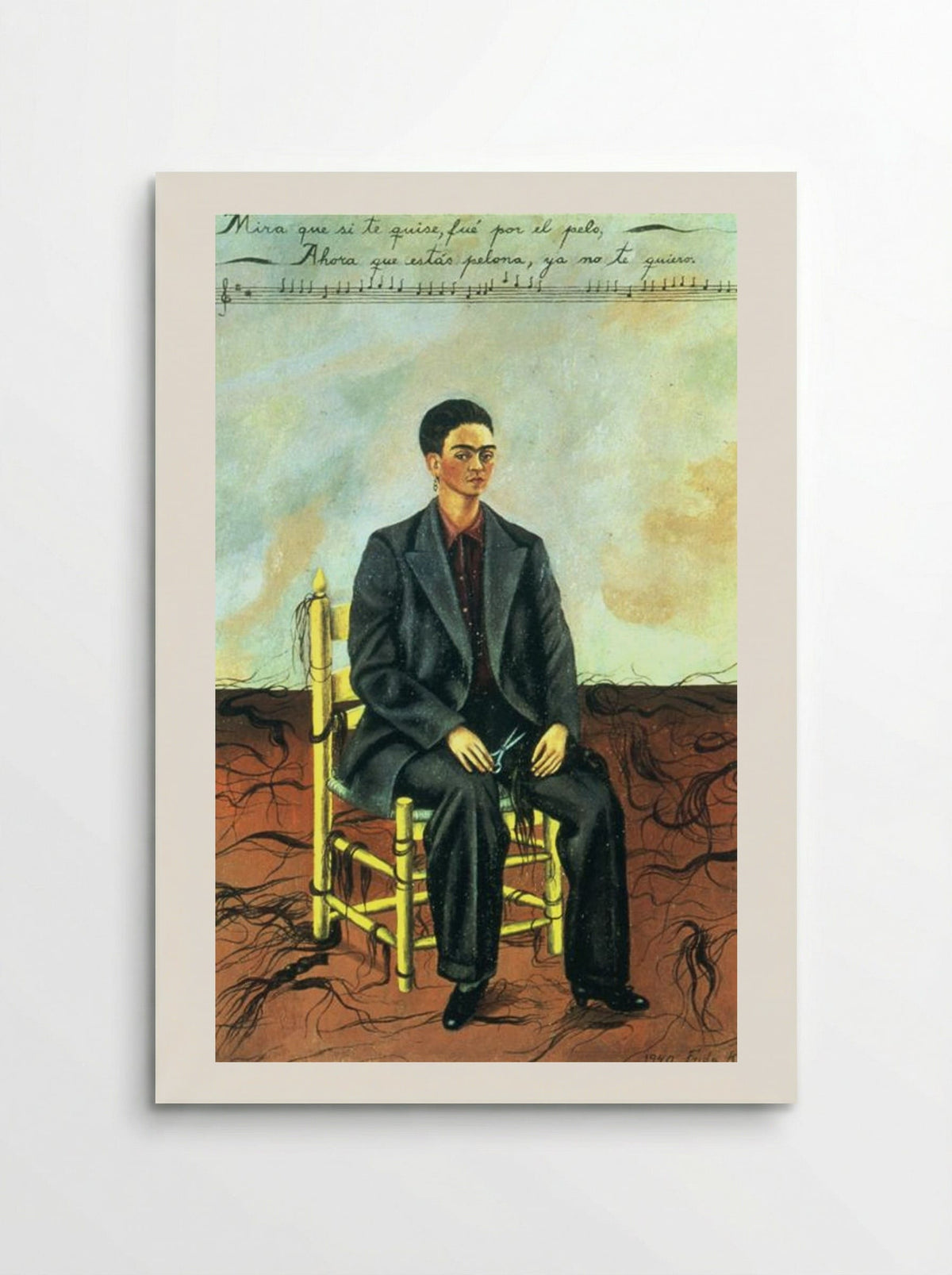 Self Portrait with Cropped Hair - Frida Kahlo - Poster