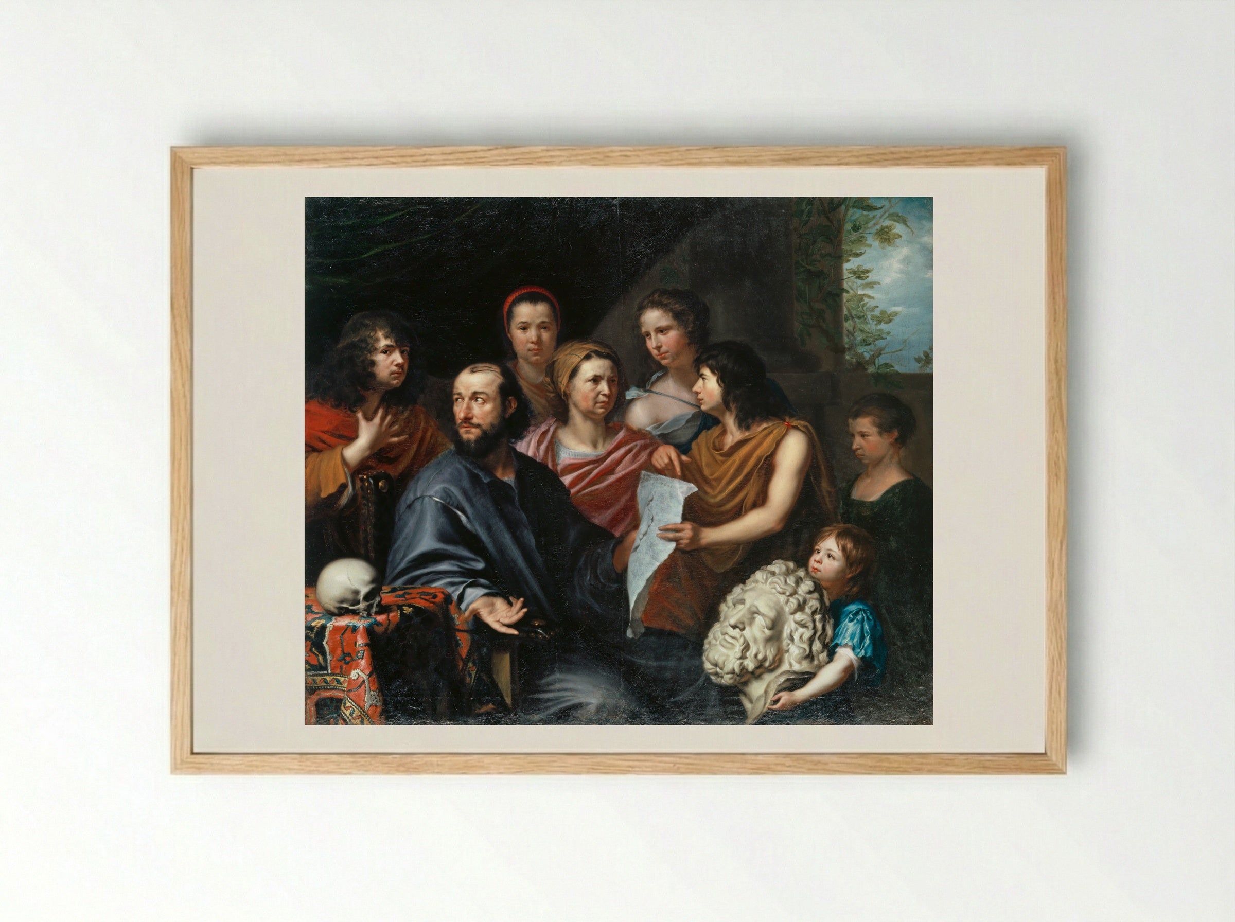 Self-Portrait with Family - Matthäus Merian (I) - Framed Print Wood