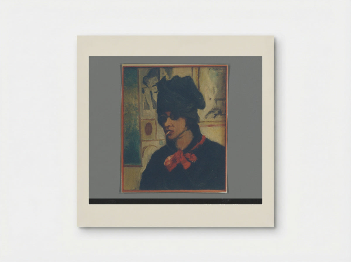 Self-Portrait with Glasses and Cigarette - Aat Veldhoen - Poster