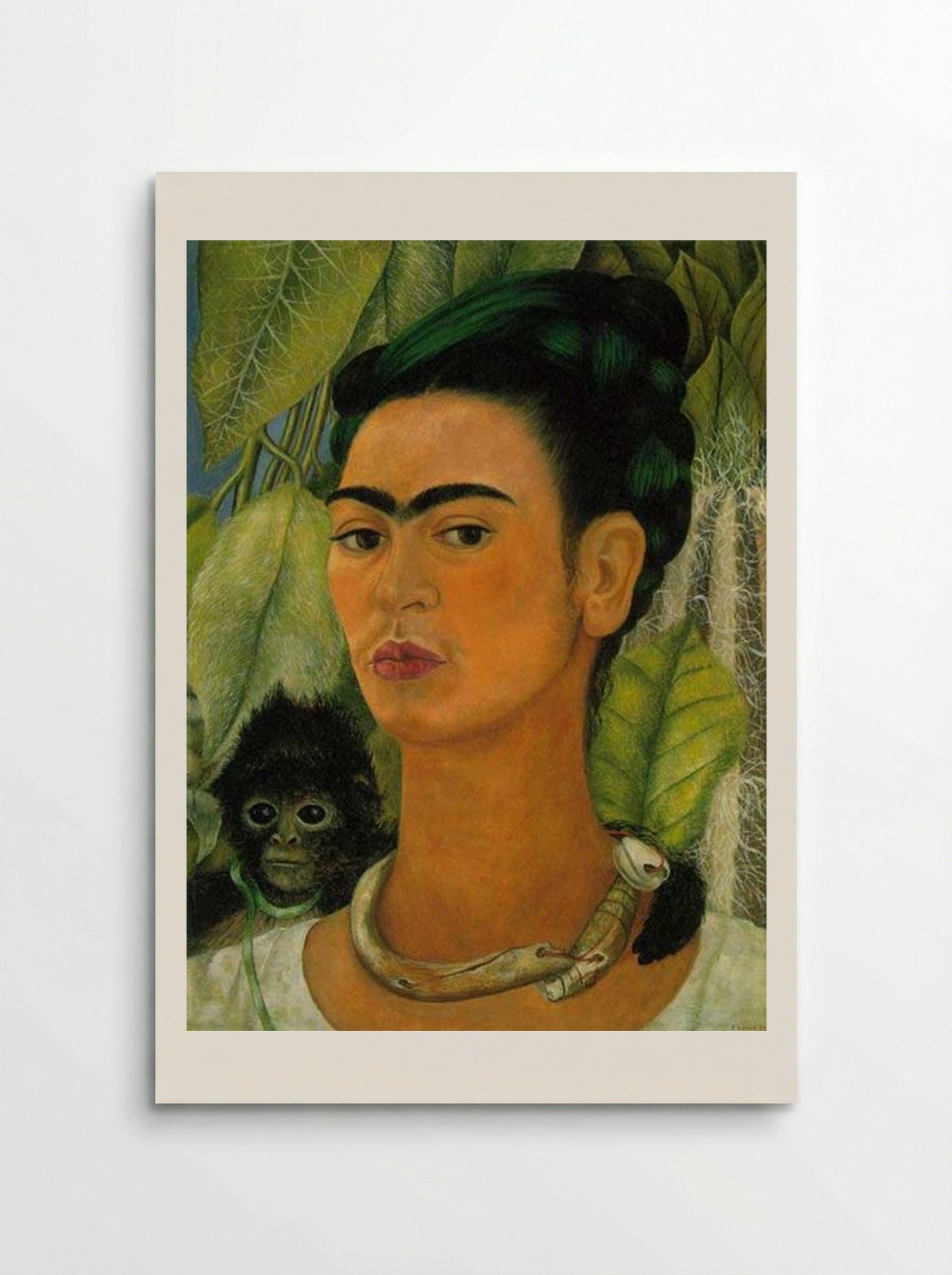 Self-Portrait with Monkey - Frida Kahlo - Poster