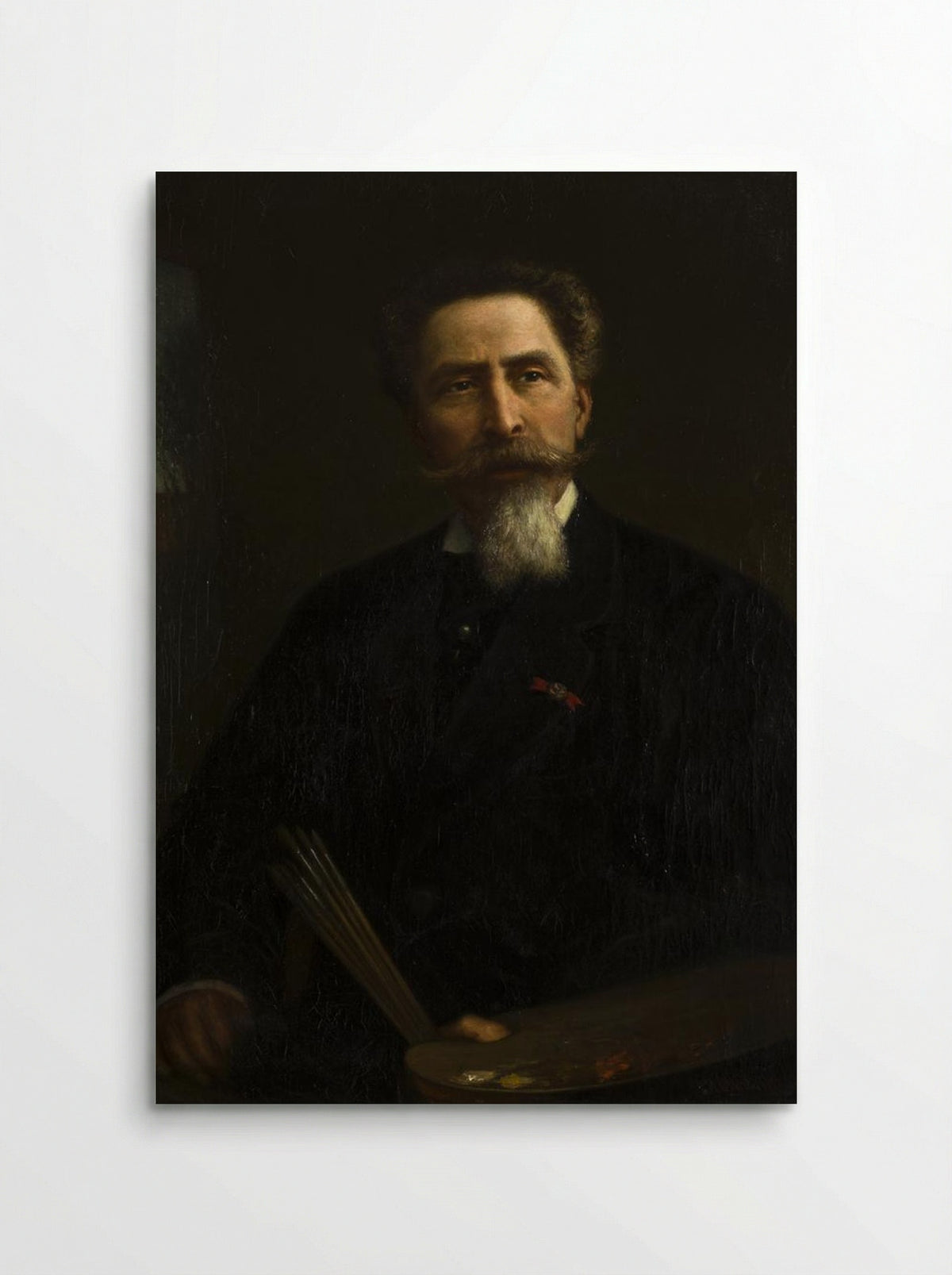 Self-Portrait with Palette - Jacobus Hermanus Otterbeek - Poster