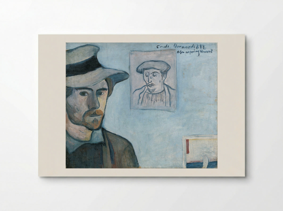 Self-Portrait with Portrait of Gauguin - Émile Bernard - Poster