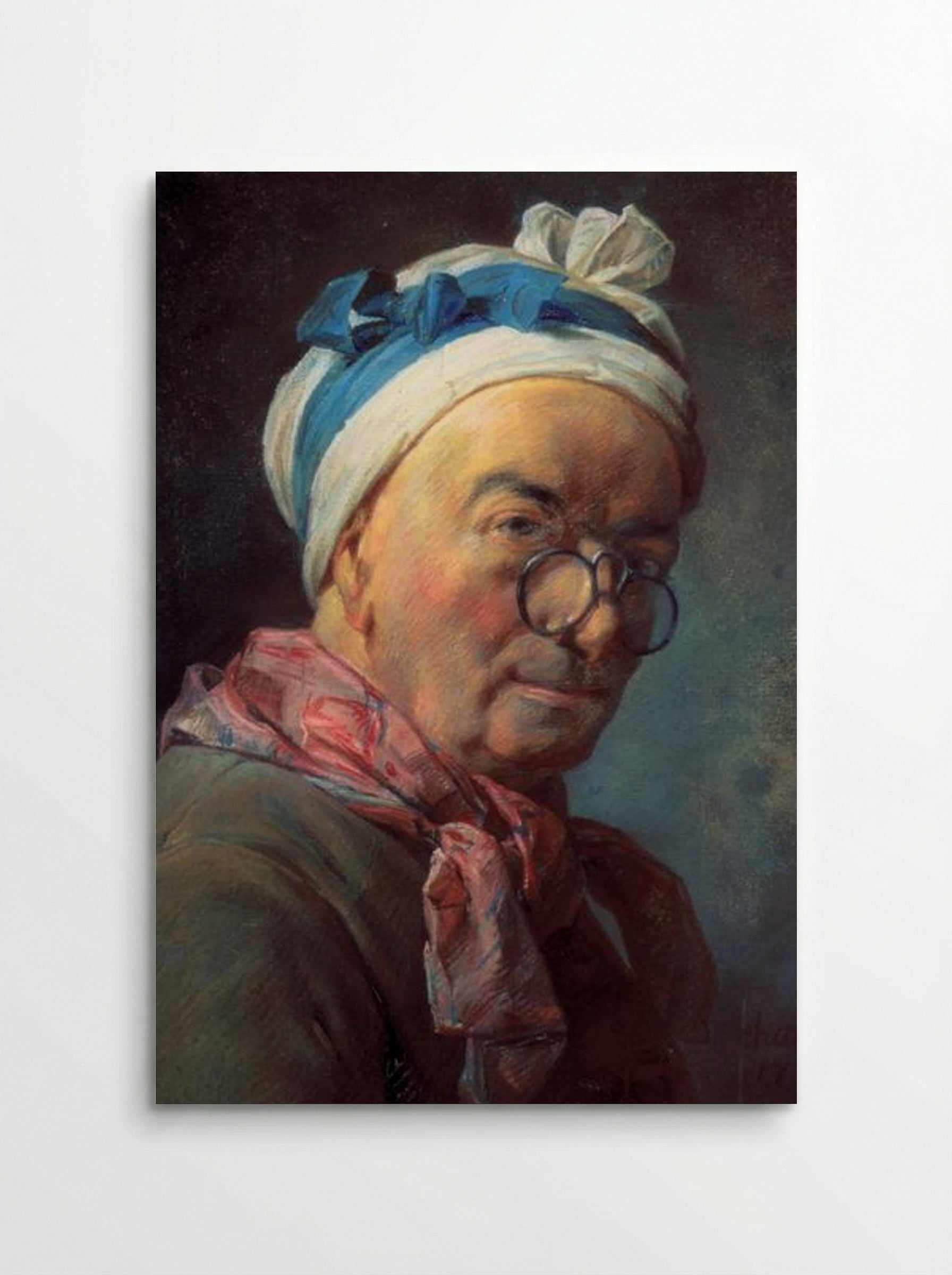 Self-Portrait with Spectacles - Jean-Baptiste-Siméon Chardin - Poster
