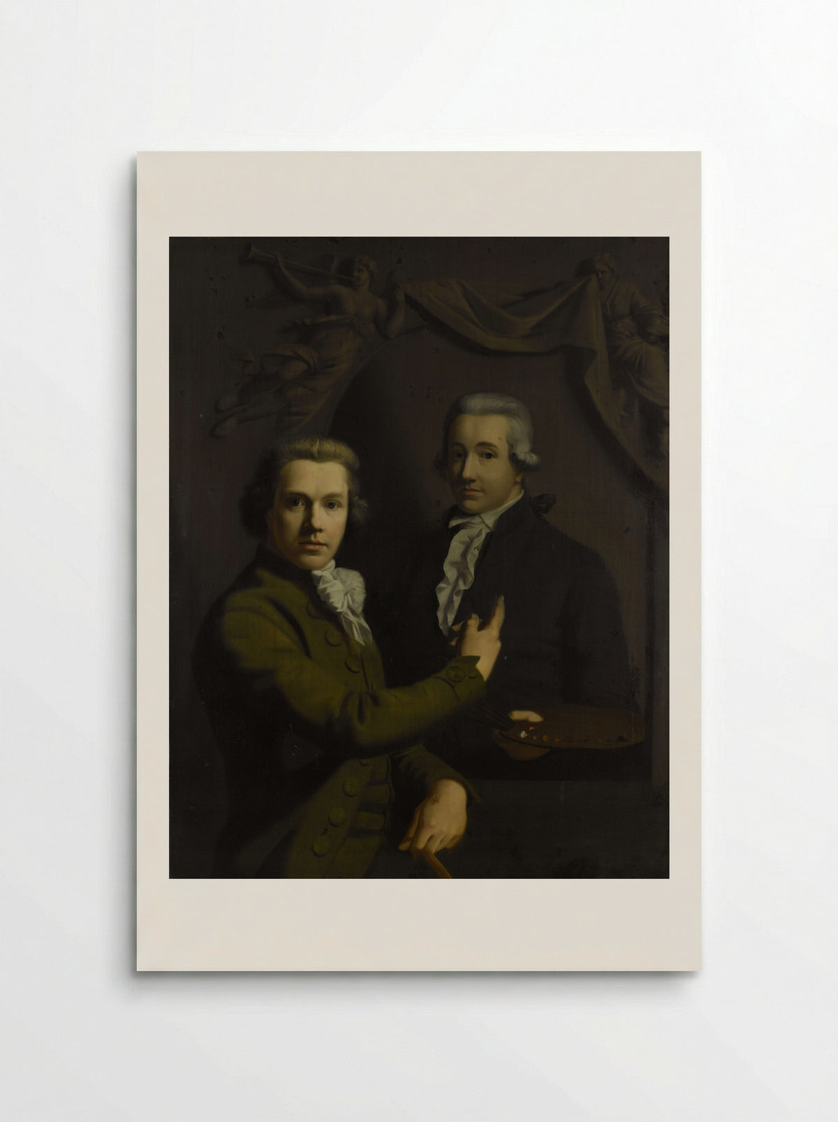Self-Portrait with a Friend - Willem Bartel van der Kooi - Poster