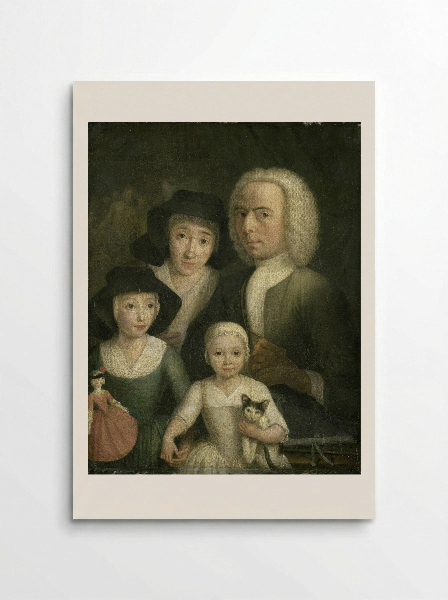 Self-Portrait with his Wife Sanneke van Bommel and their Two Children - Hendrik Spilman - Poster