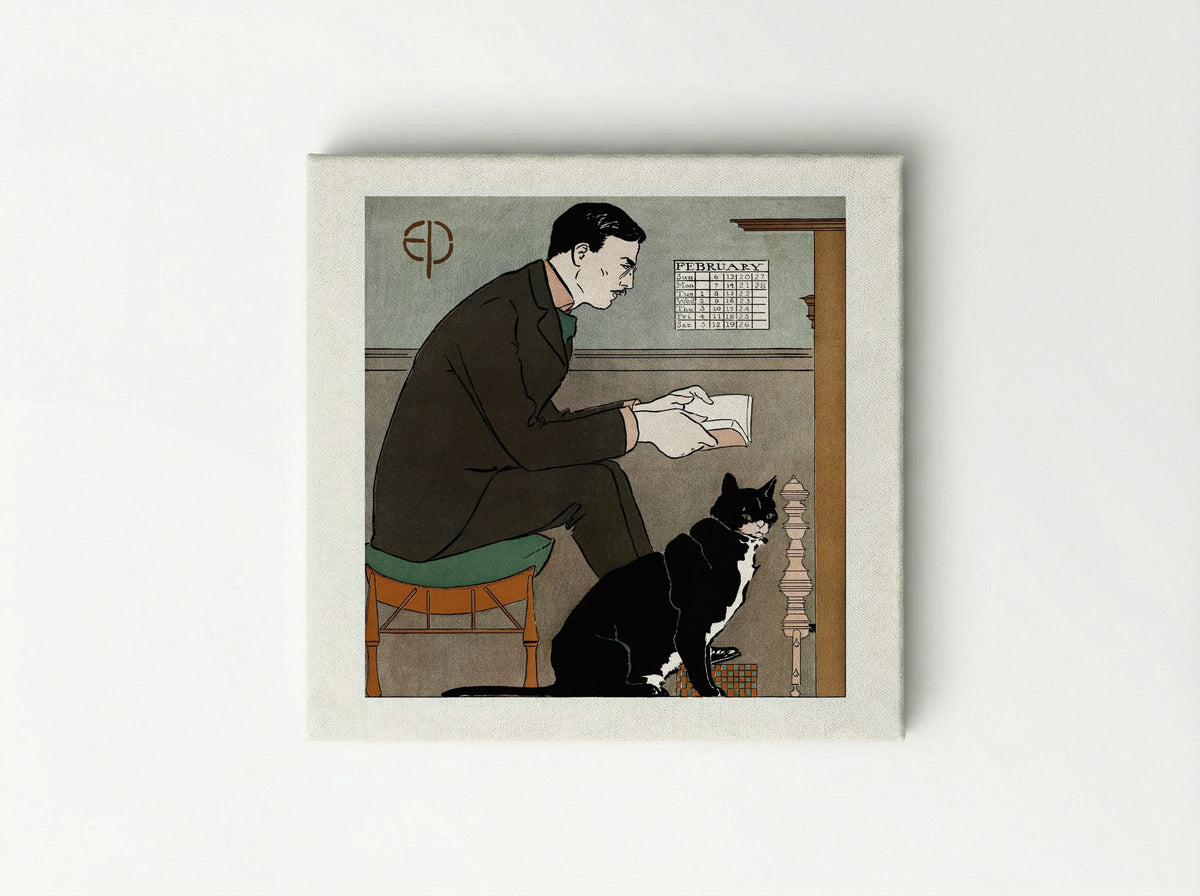 Self-Portrait - Edward Penfield - Canvas