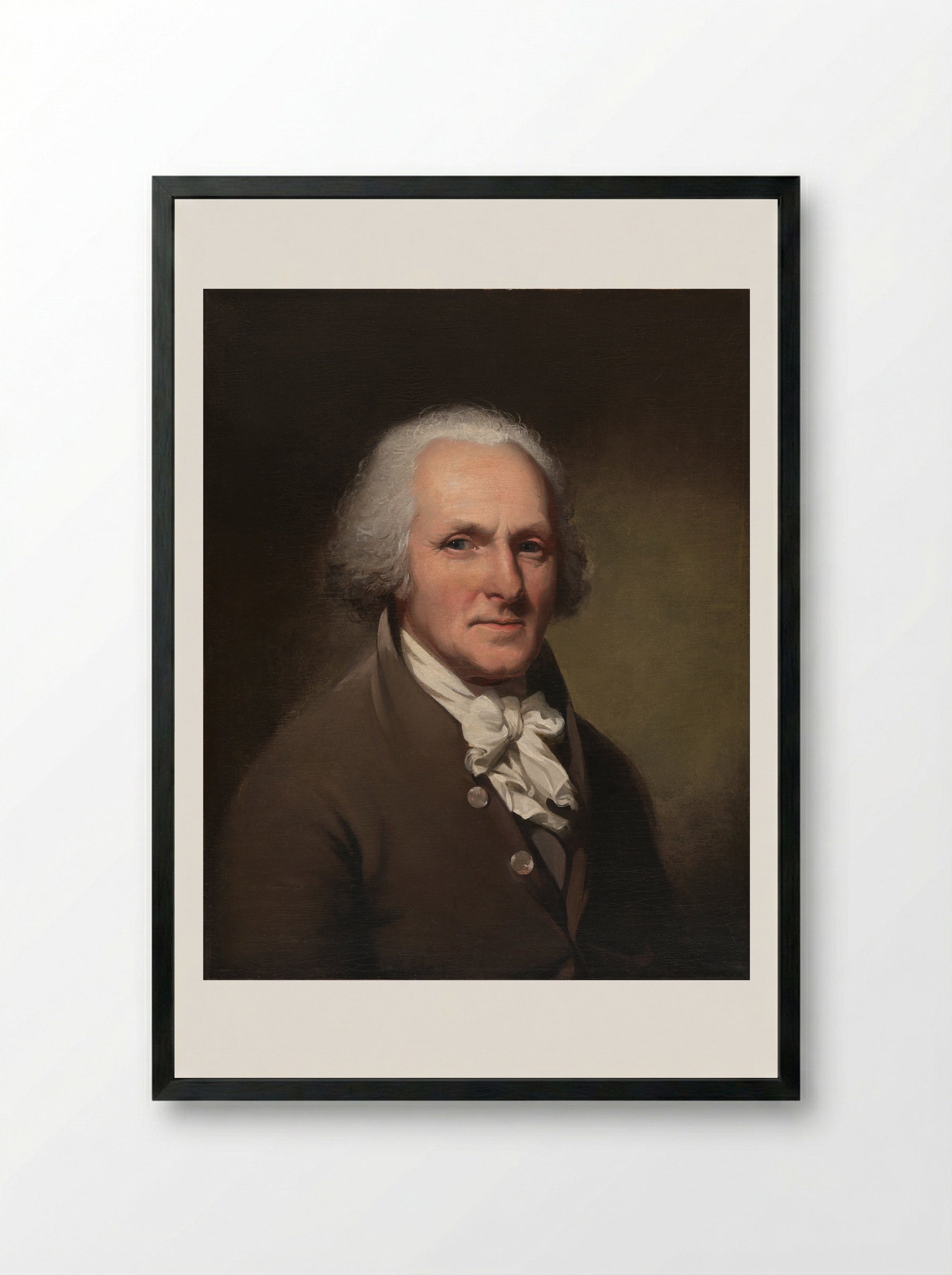 Self-Portrait - Charles Willson Peale - Framed Print Black