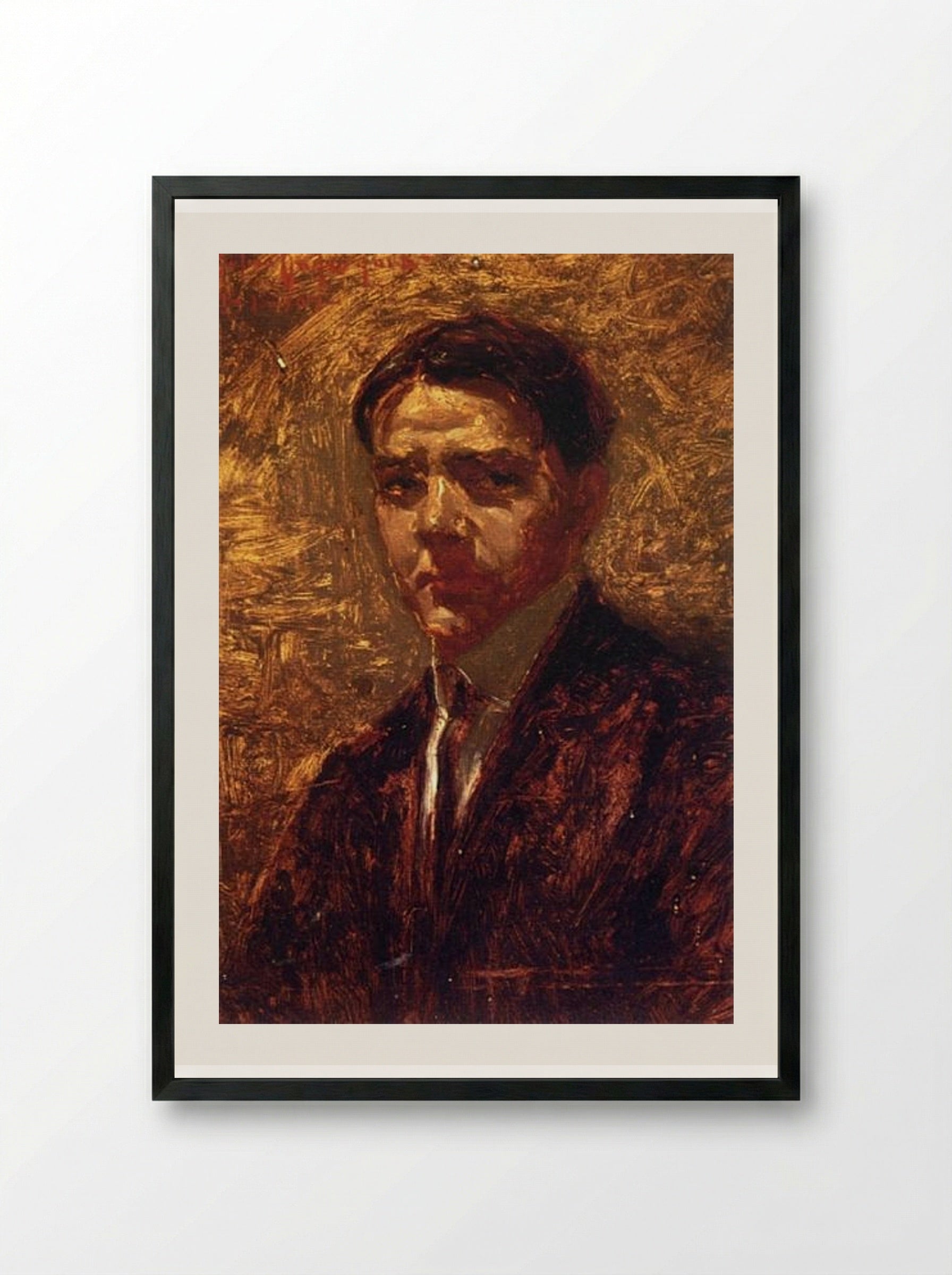 Self Portrait - Robert Julian Onderdonk - Framed Print Black