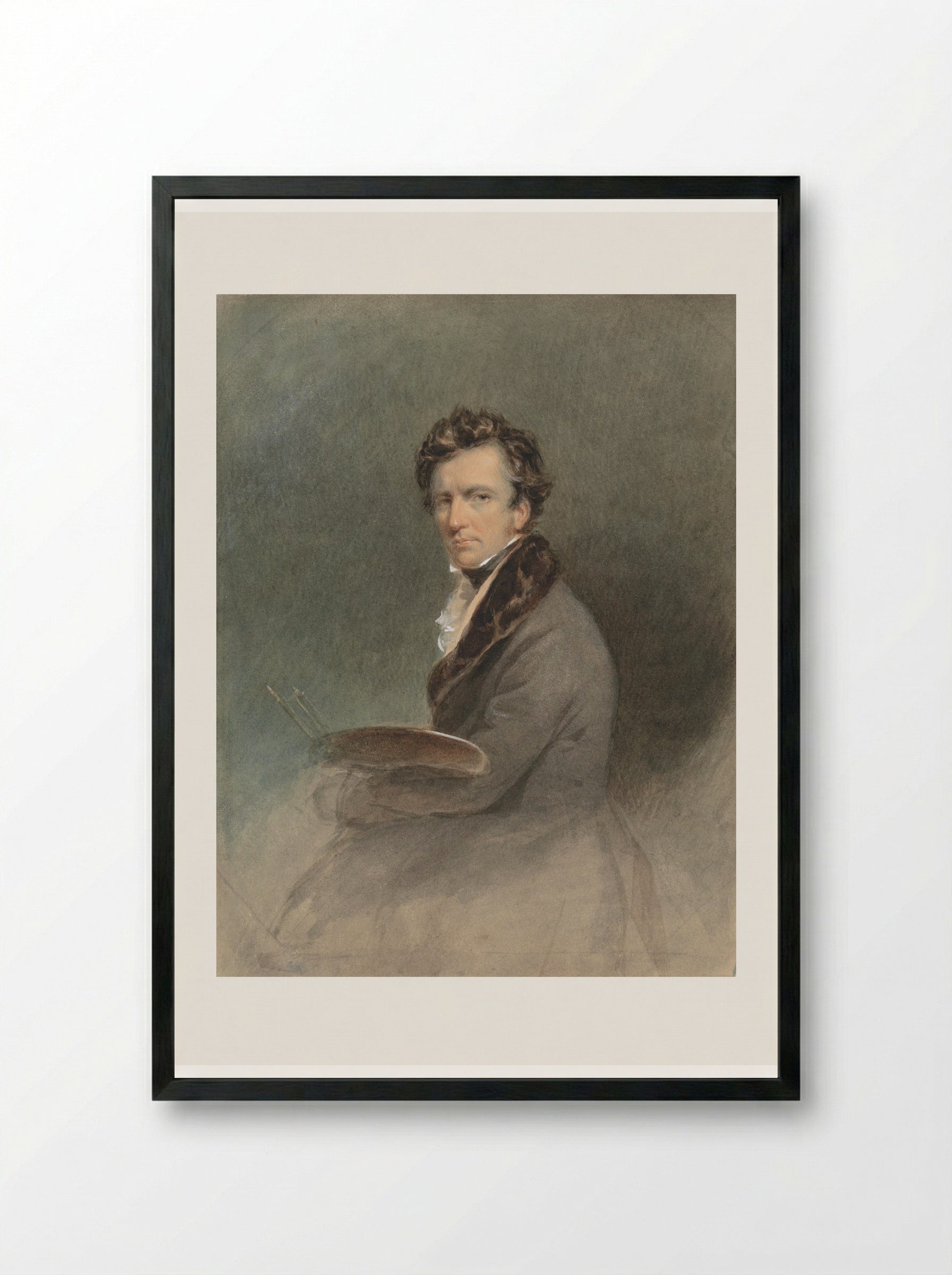 Self Portrait - John Jackson - Framed Print Black
