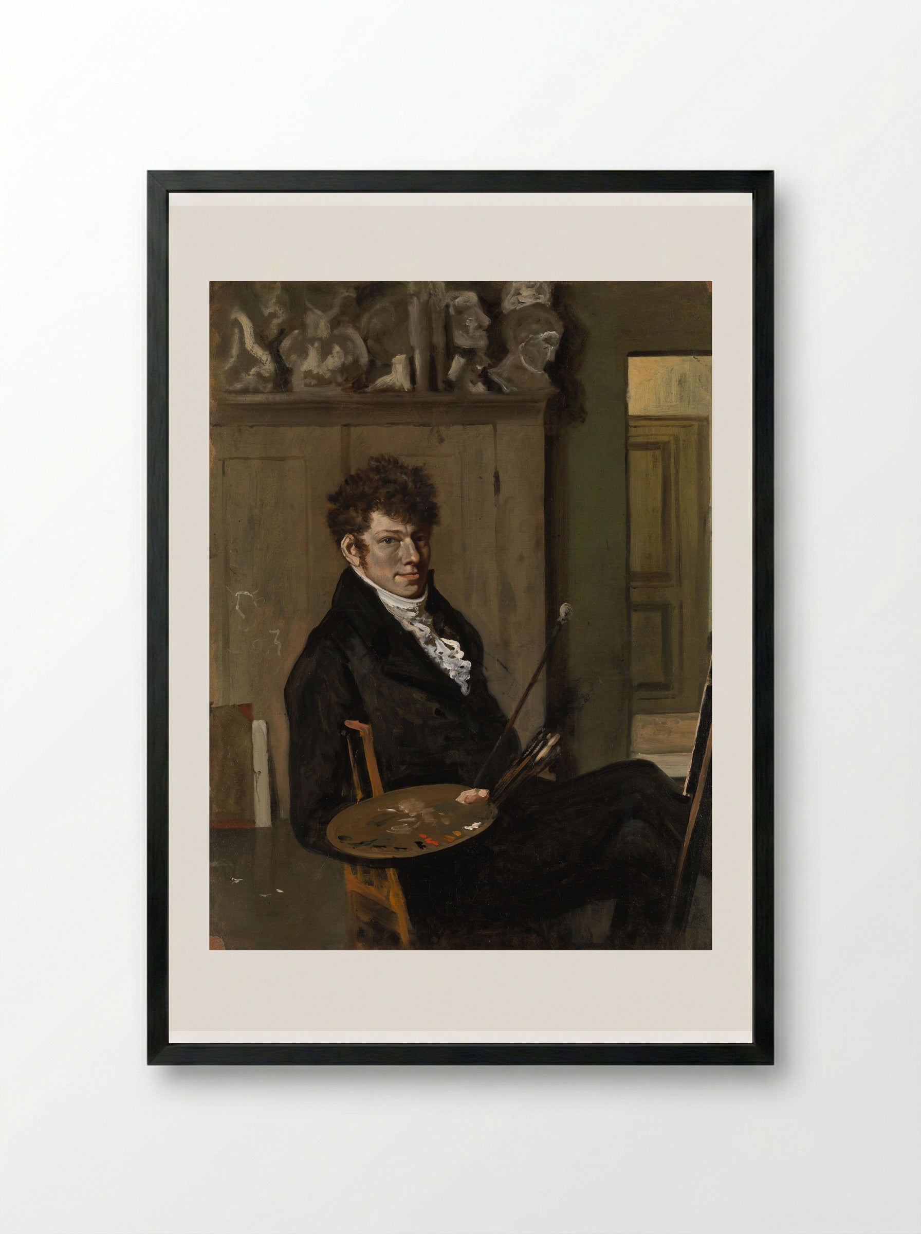 Self-Portrait - Wouter Johannes van Troostwijk - Framed Print Black
