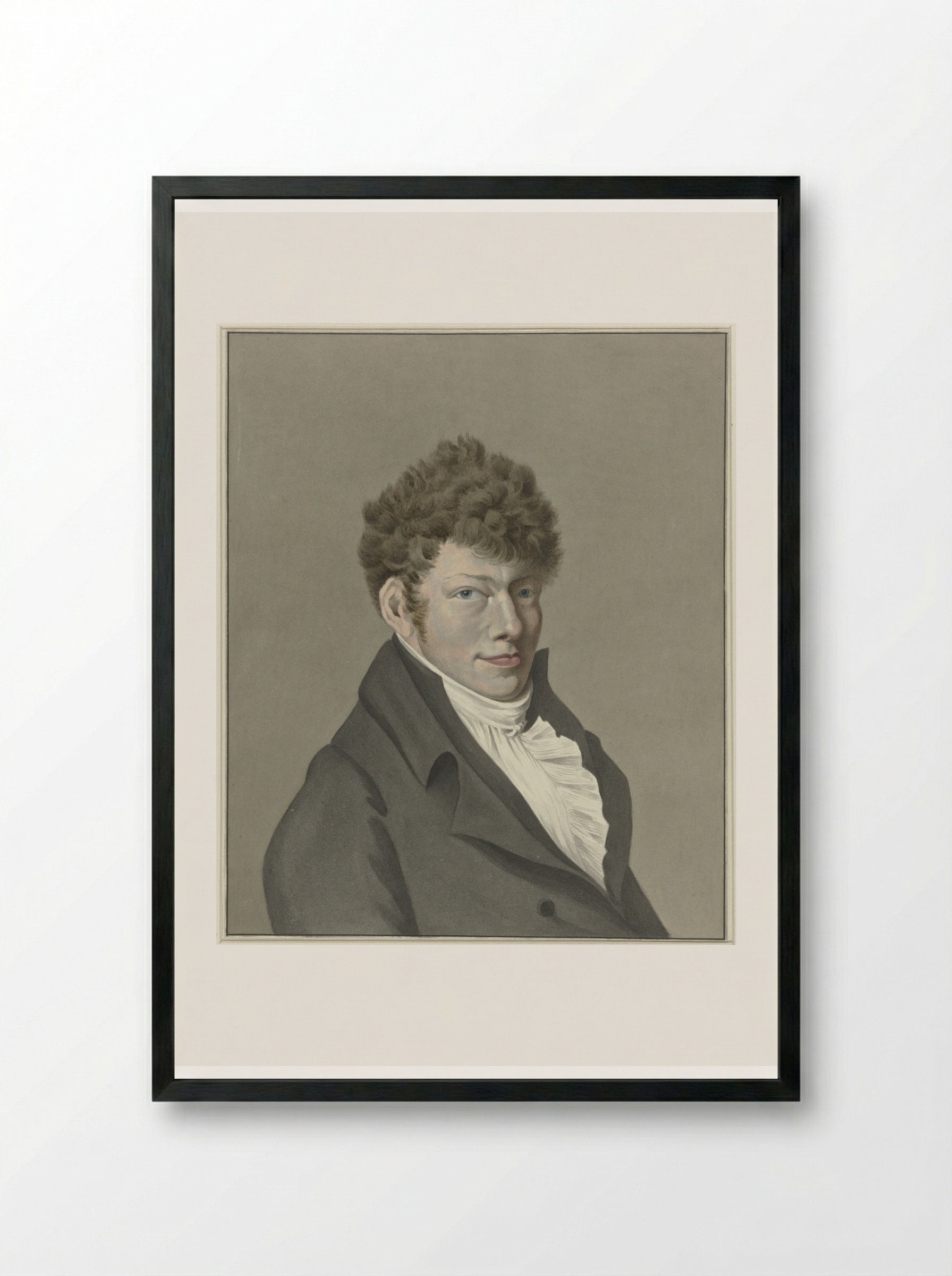 Self-Portrait - Wouter Johannes van Troostwijk - Framed Print Black