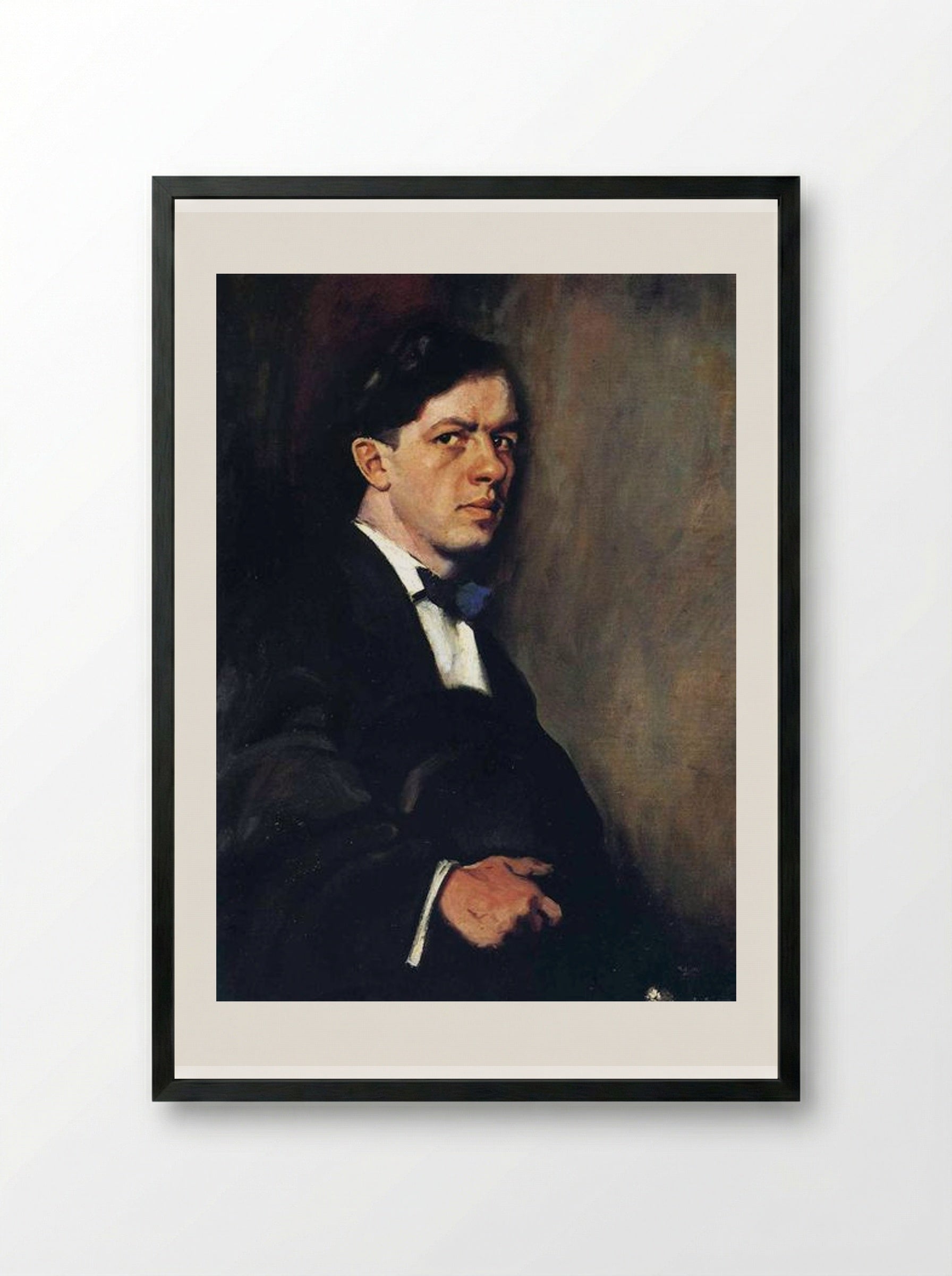 Self-Portrait - Thomas Hart Benton - Framed Print Black