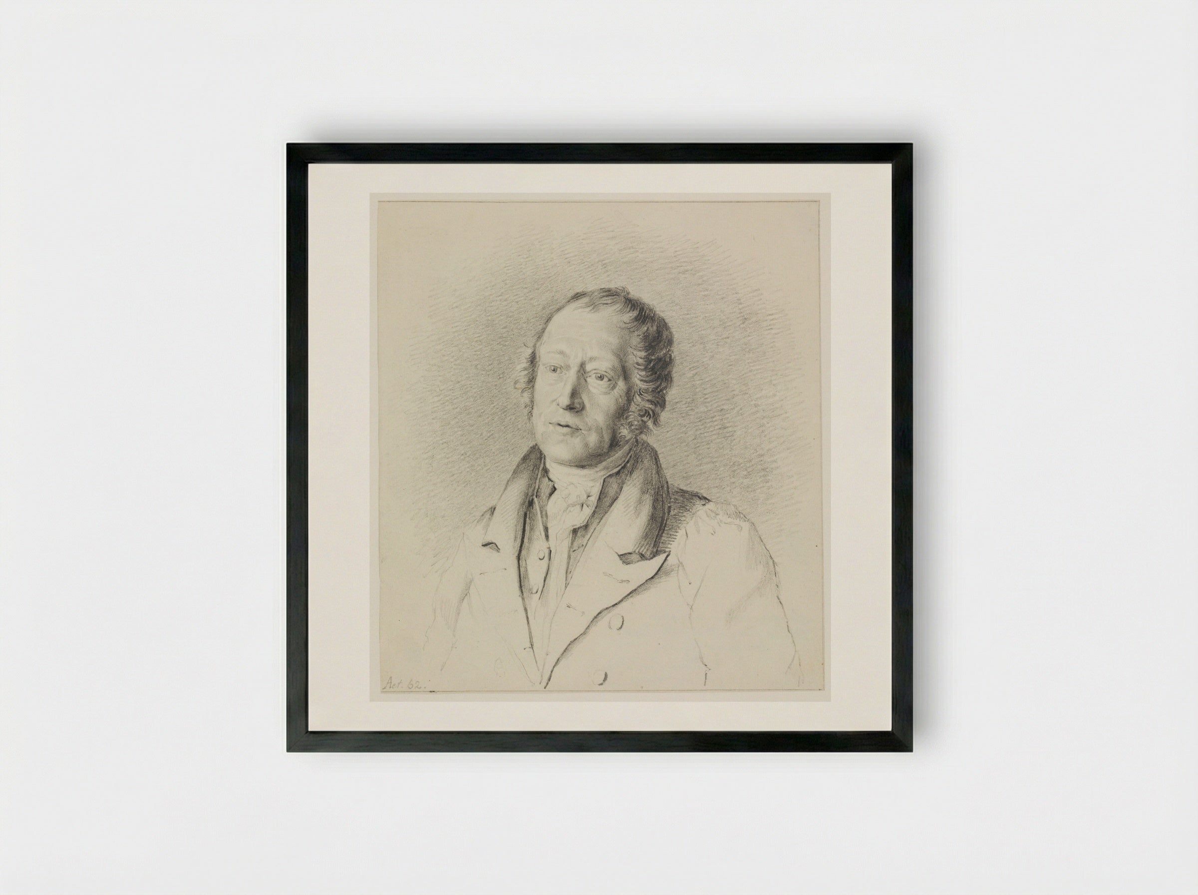 Self-Portrait - Gerrit Lamberts - Framed Print Black