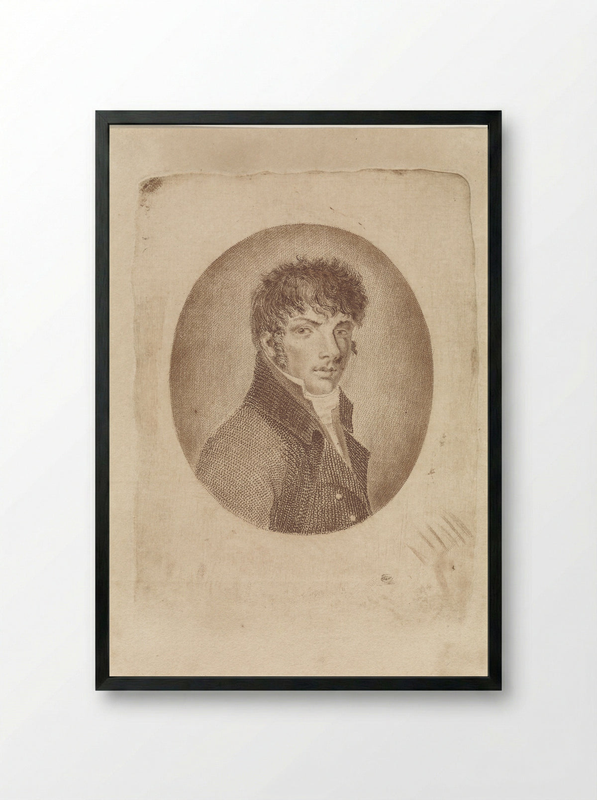 Self-Portrait - Dirk van der Toorn - Framed Print Black