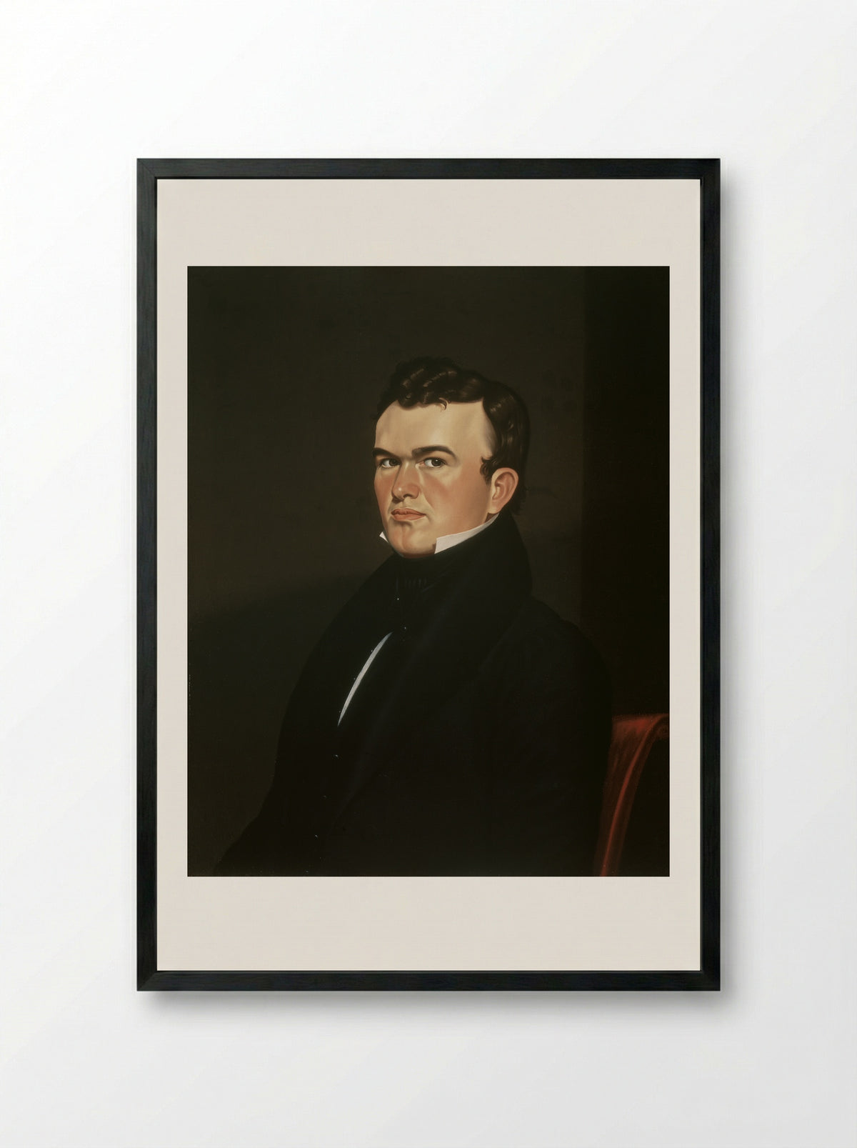 Self-Portrait - George Caleb Bingham - Framed Print Black
