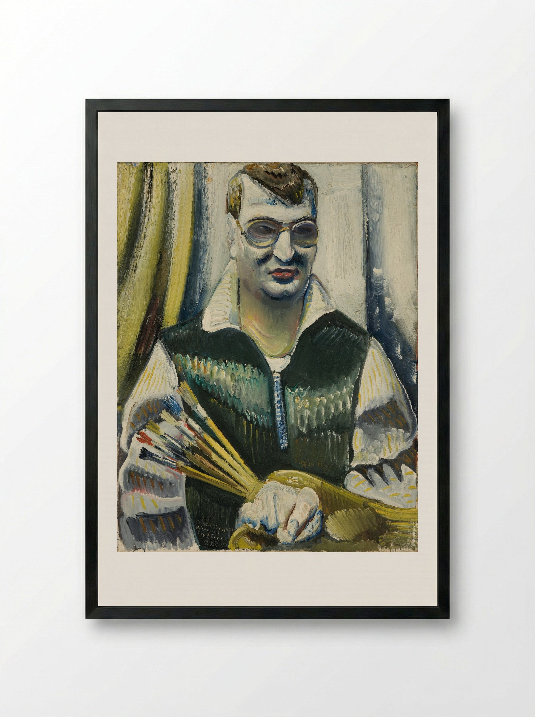 Self-Portrait - Paul Kleinschmidt - Framed Print Black