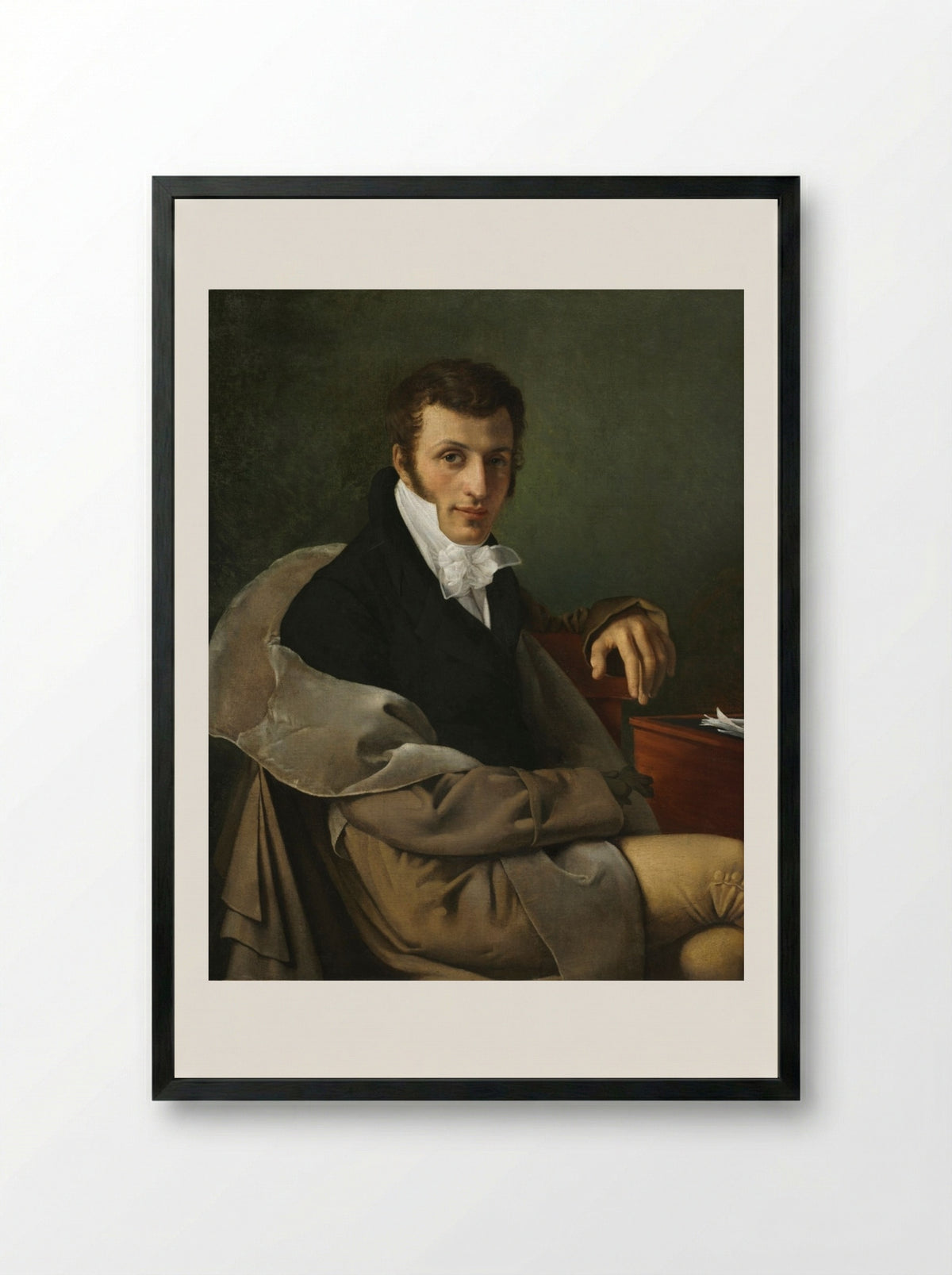 Self-Portrait - Joseph Paelinck - Framed Print Black