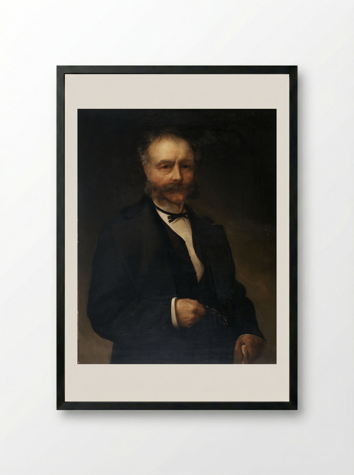 Self-Portrait - Henri Dillens - Framed Print Black