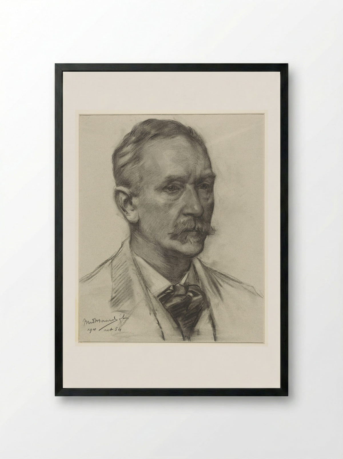 Self-Portrait - Marinus van der Maarel - Framed Print Black