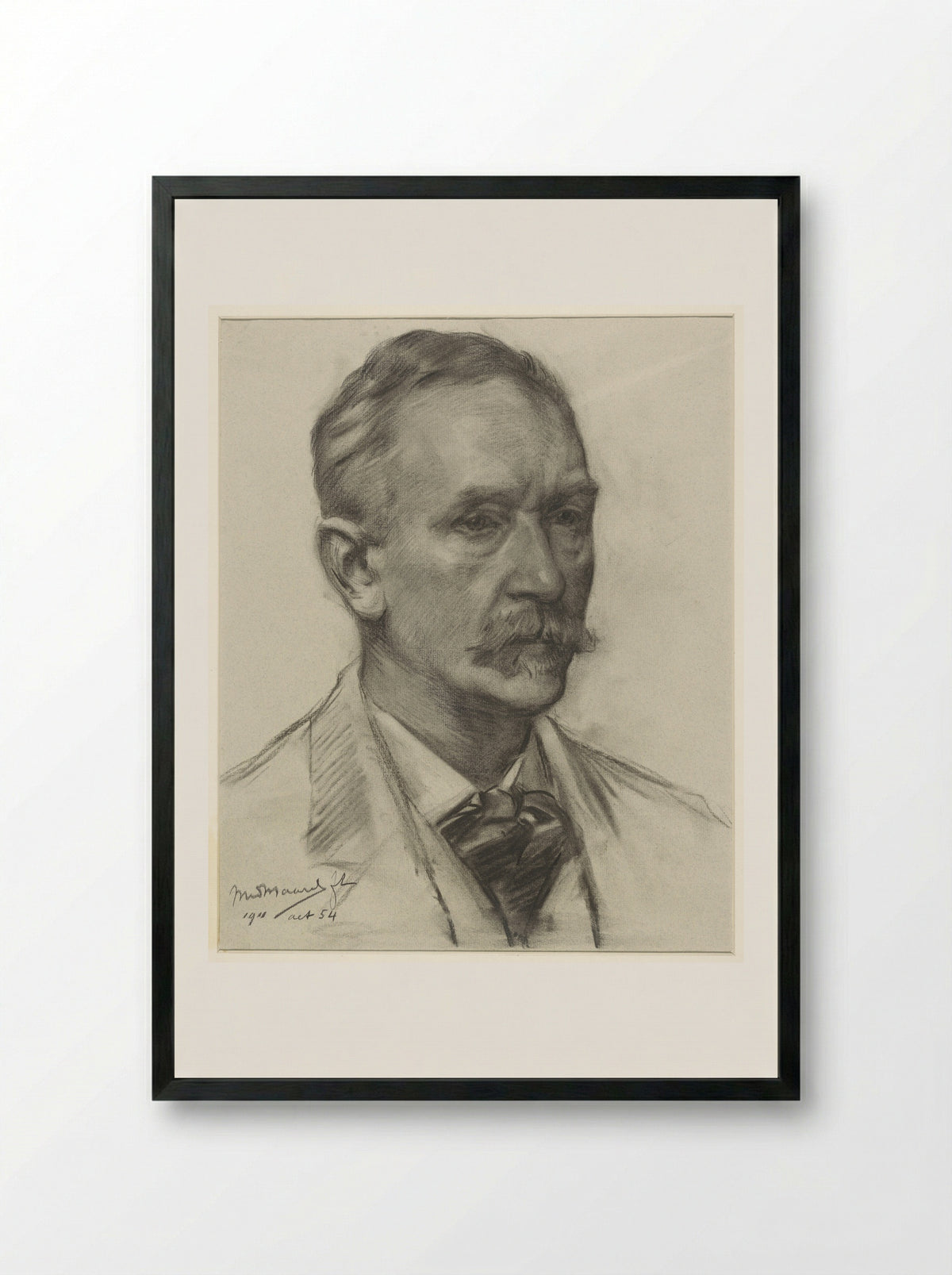 Self-Portrait - Marinus van der Maarel - Framed Print Black