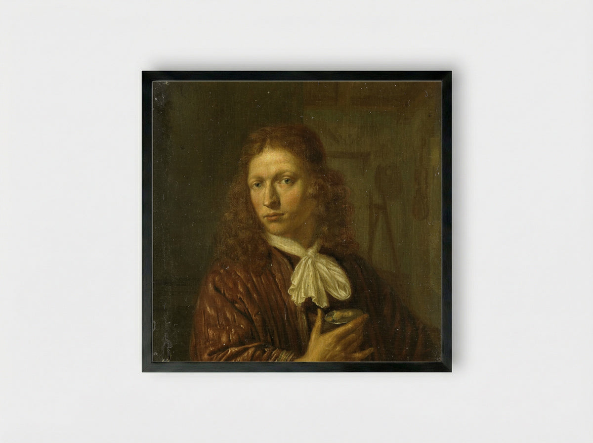 Self-Portrait - Jan van Haensbergen - Framed Print Black