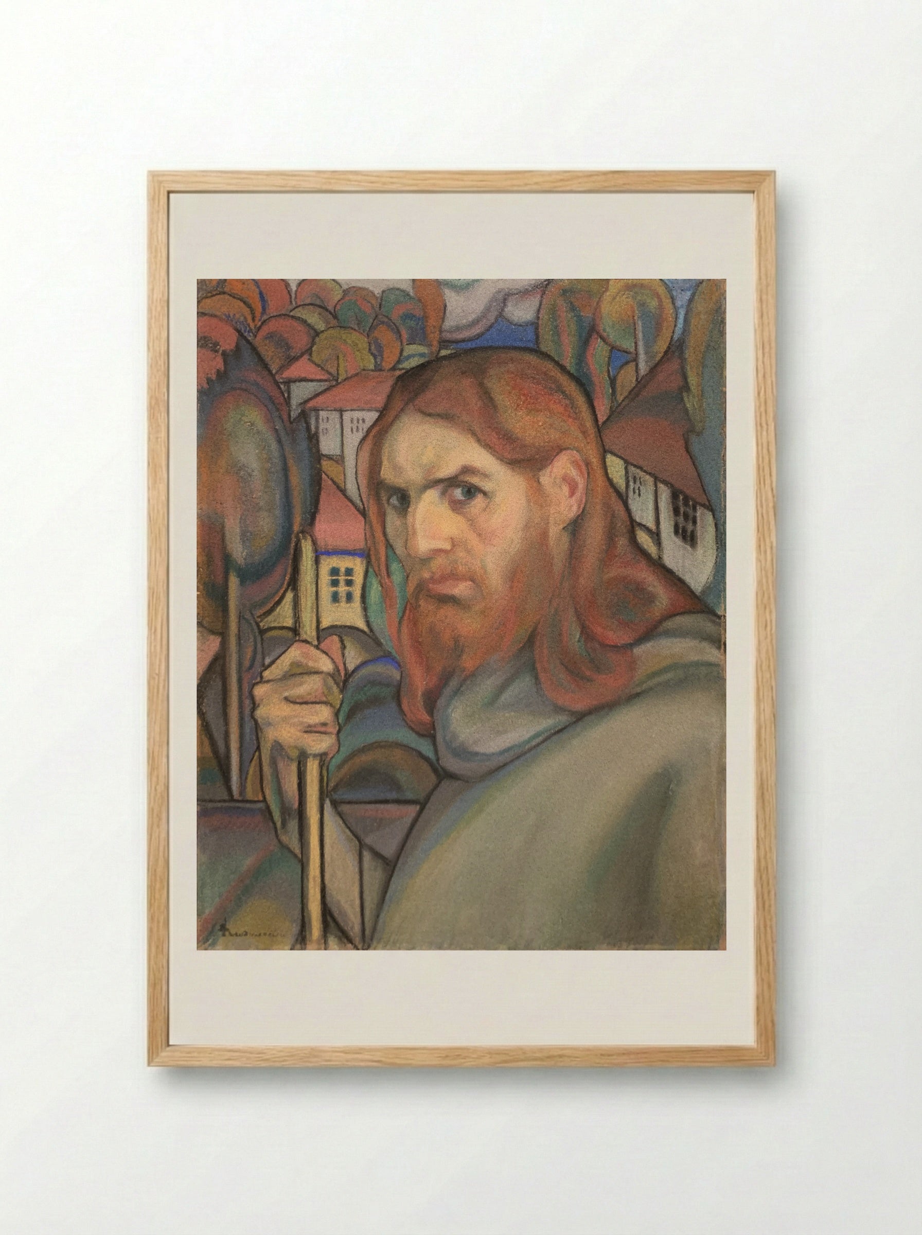 Self-Portrait - Ion Theodorescu-Sion - Framed Print Wood