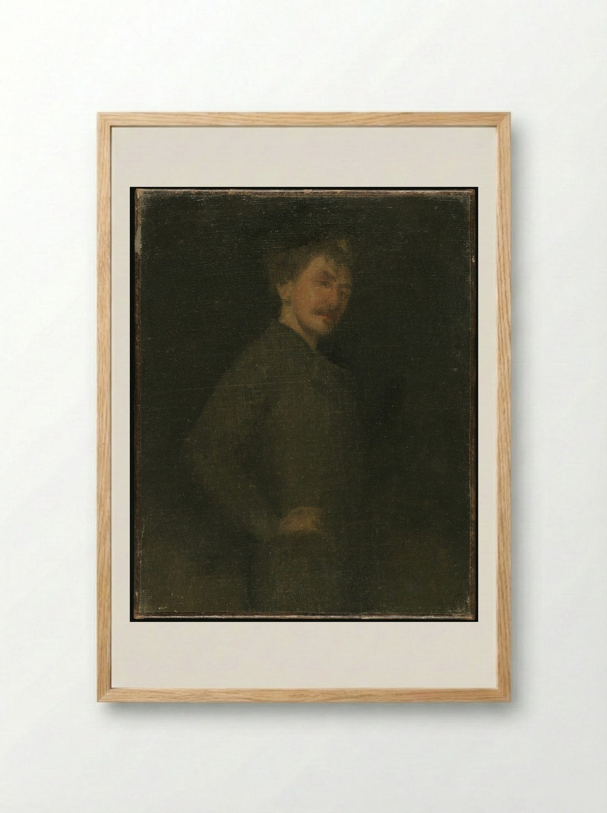 Self-Portrait - James Abbott McNeill Whistler - Framed Print Wood