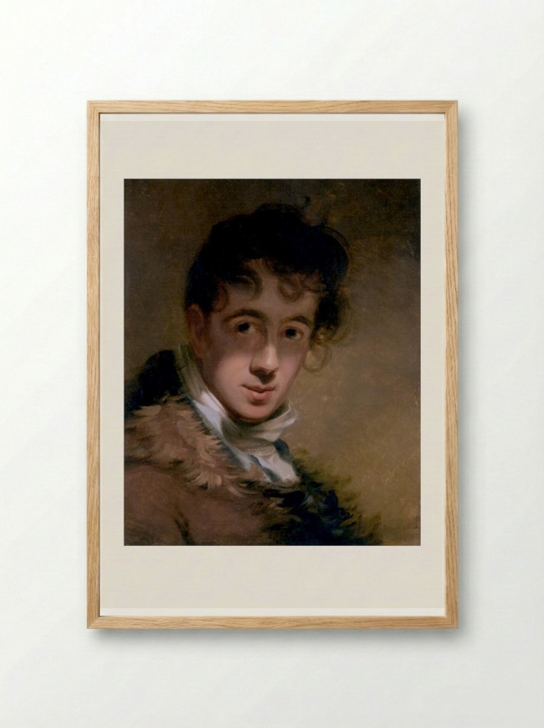 Self-Portrait - Thomas Sully - Framed Print Wood