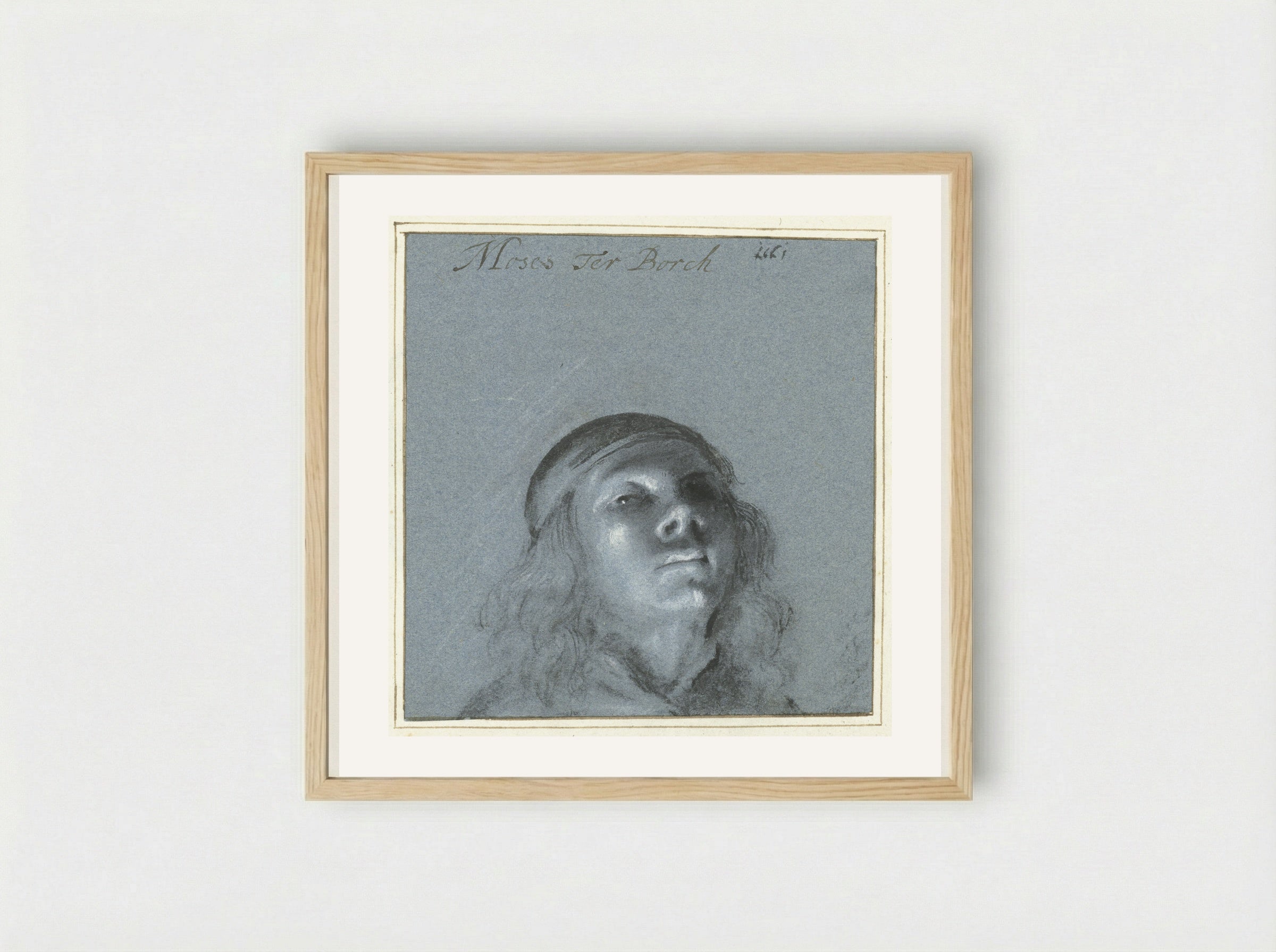 Self-Portrait - Moses ter Borch - Framed Print Wood