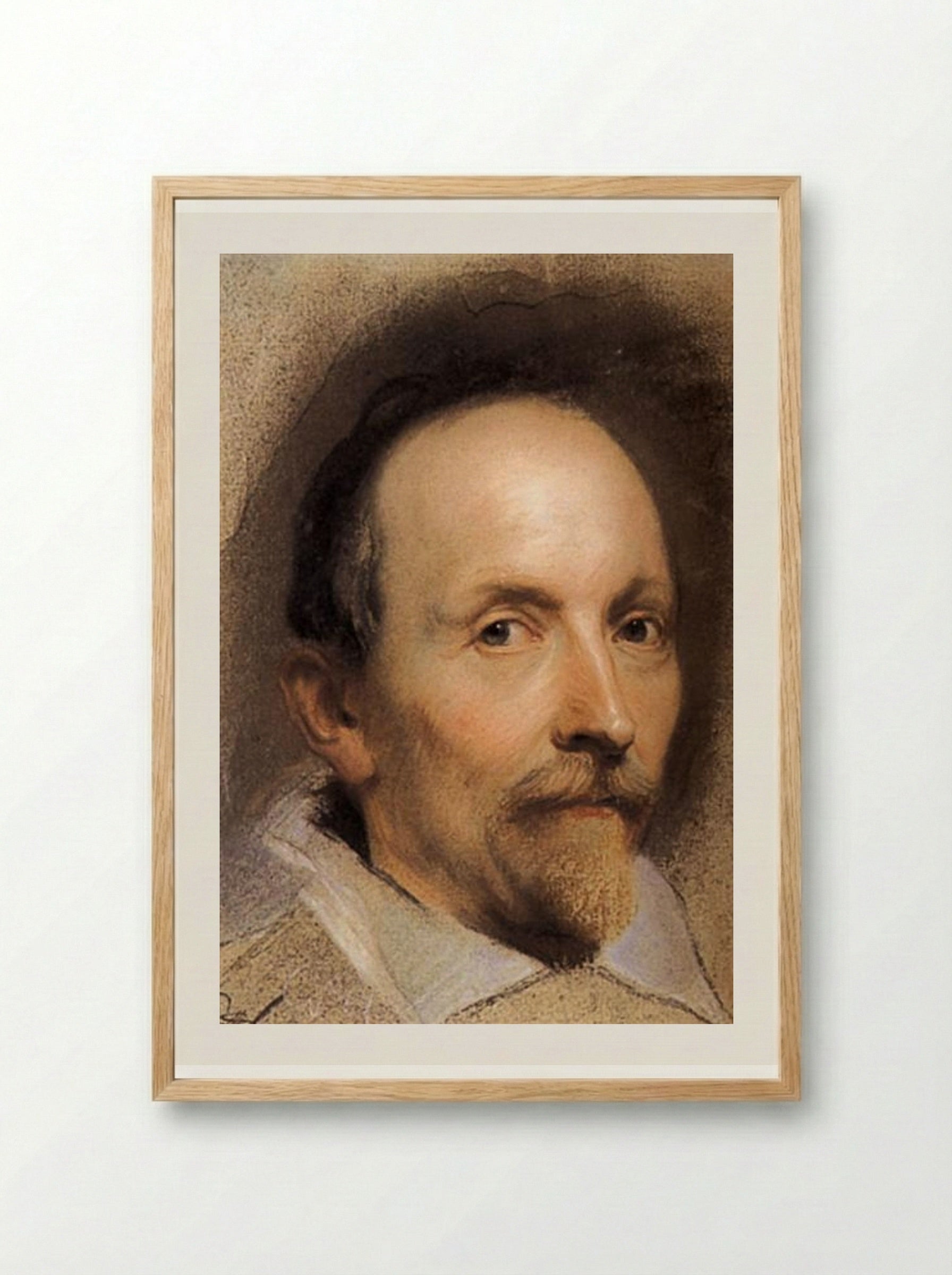 Self-Portrait - Maurice Quentin de La Tour - Framed Print Wood