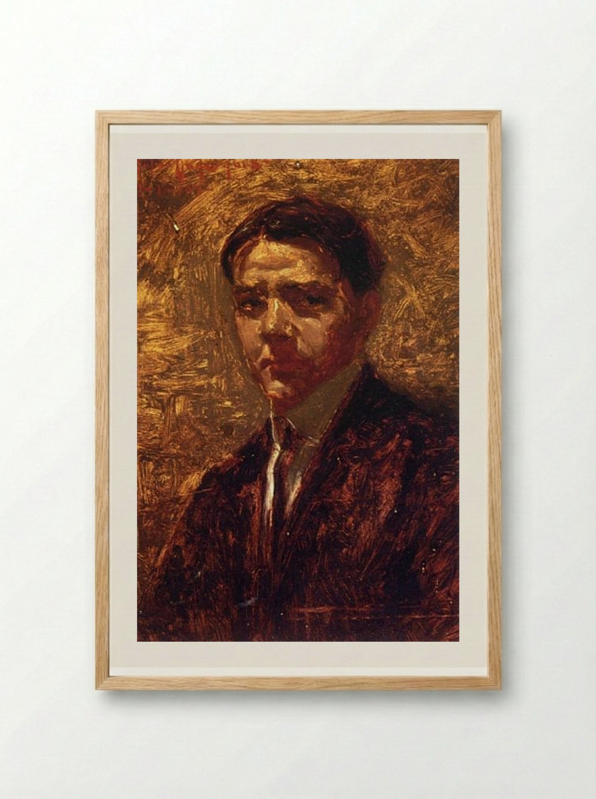 Self Portrait - Robert Julian Onderdonk - Framed Print Wood