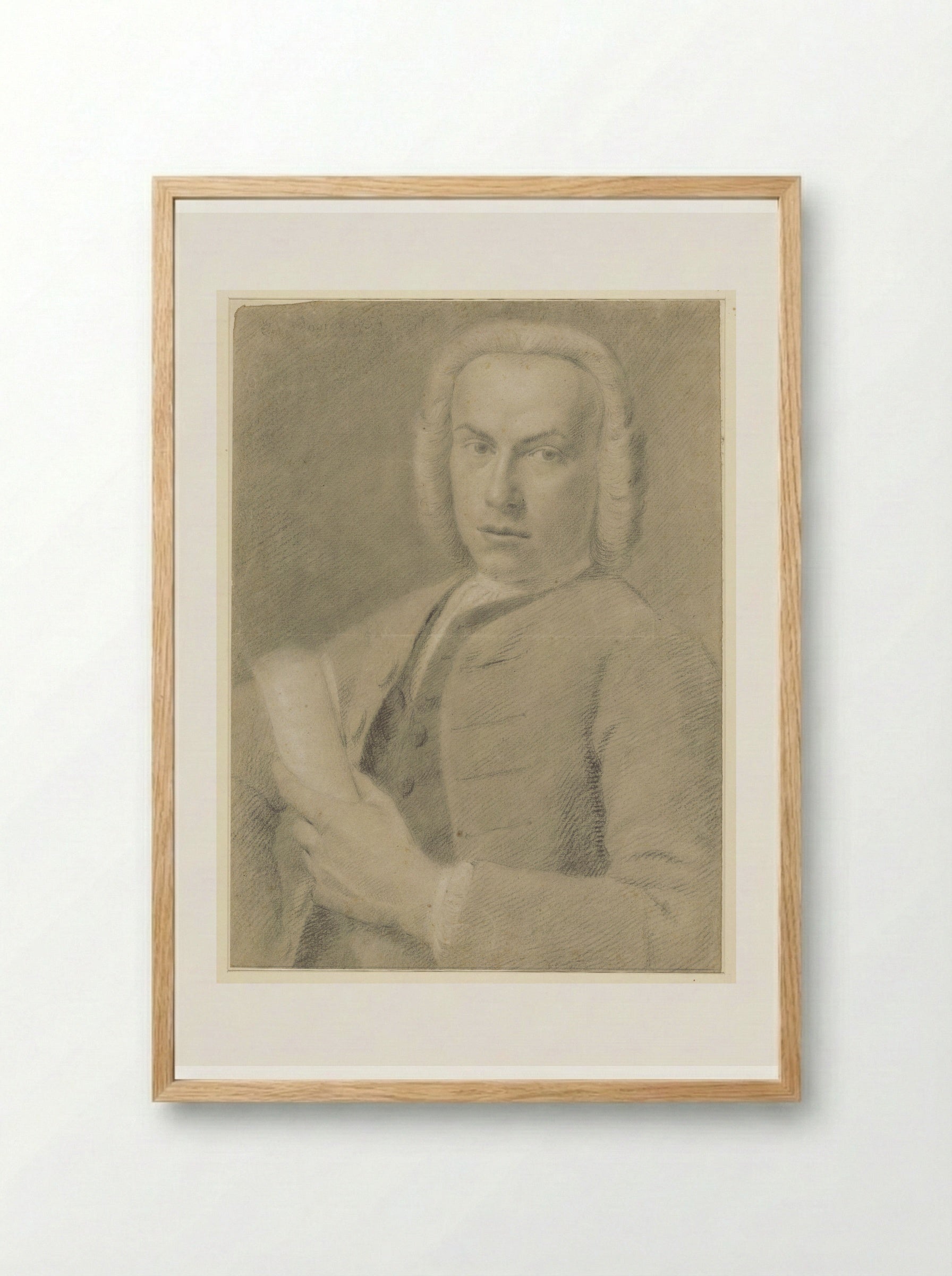 Self-Portrait - Cornelis van Noorde - Framed Print Wood