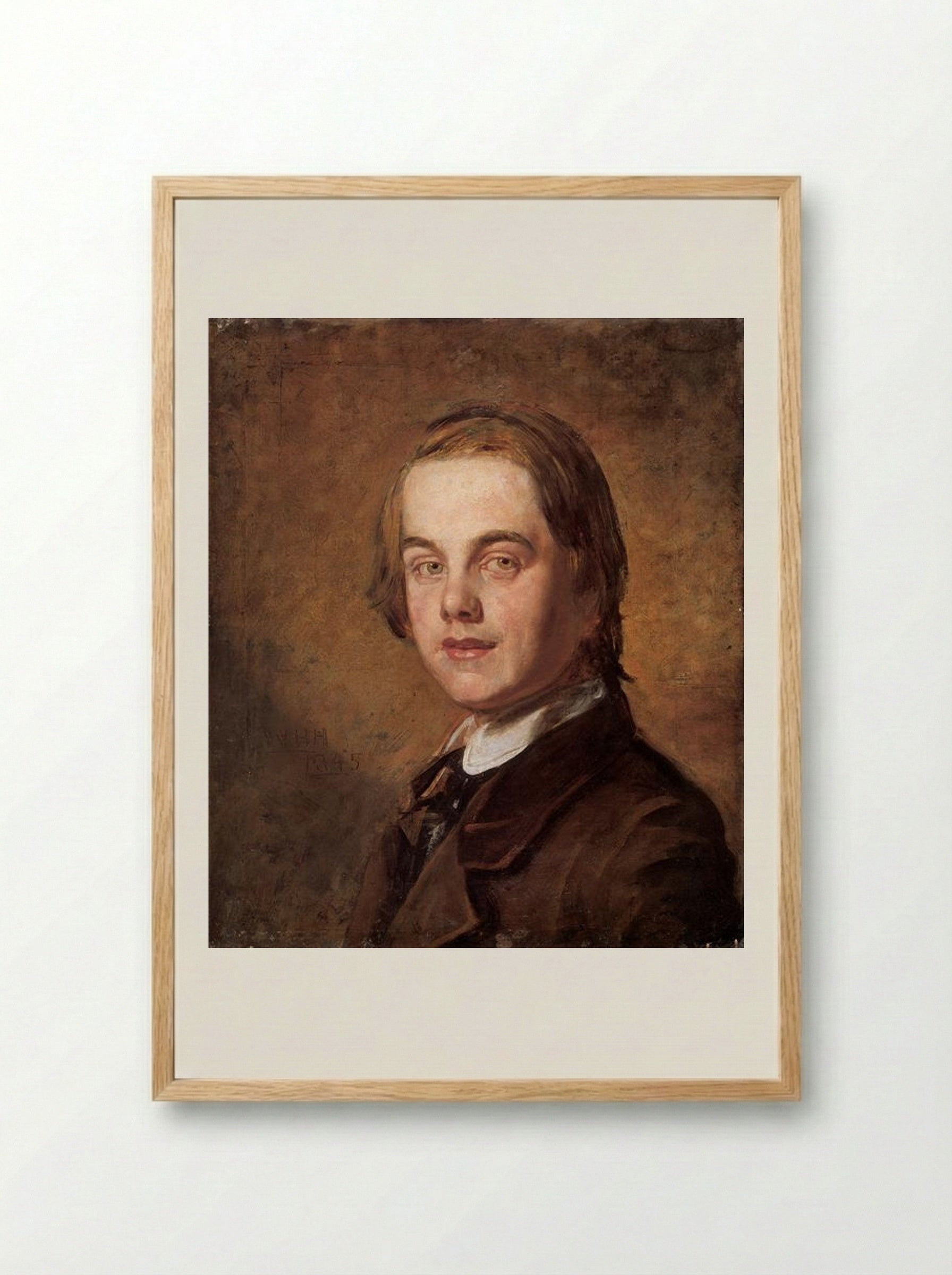Self-Portrait - William Holman Hunt - Framed Print Wood