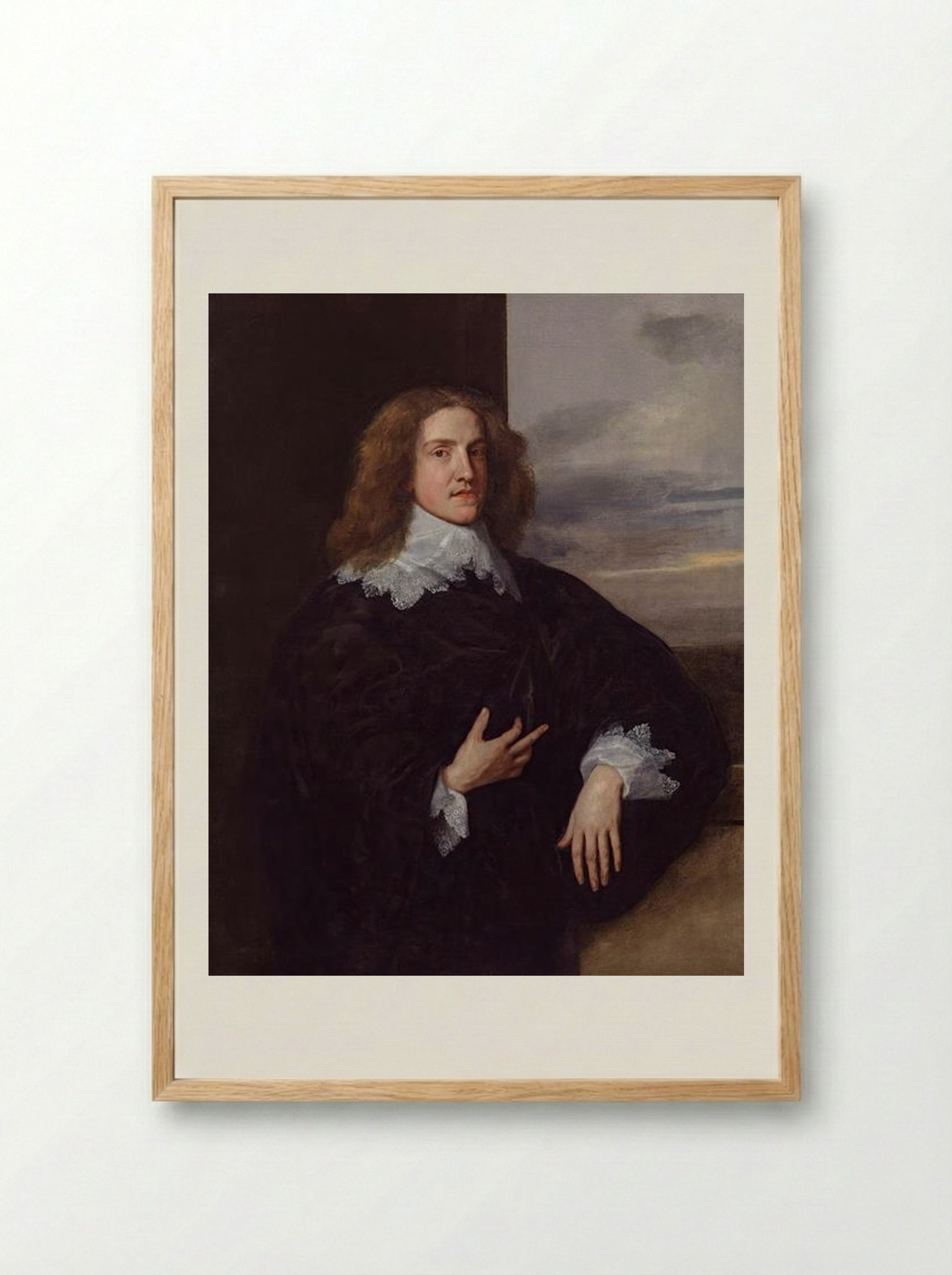 Self-Portrait - Anthony van Dyck - Framed Print Wood